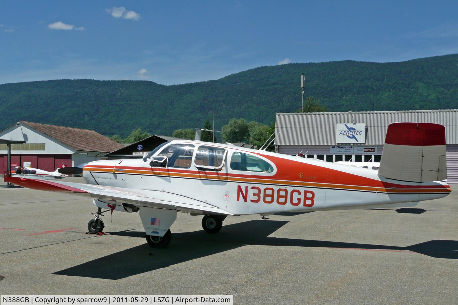 N388GB, 1951 Beechcraft C35 Bonanza C/N D-2761, On its former playground, Grenchen
