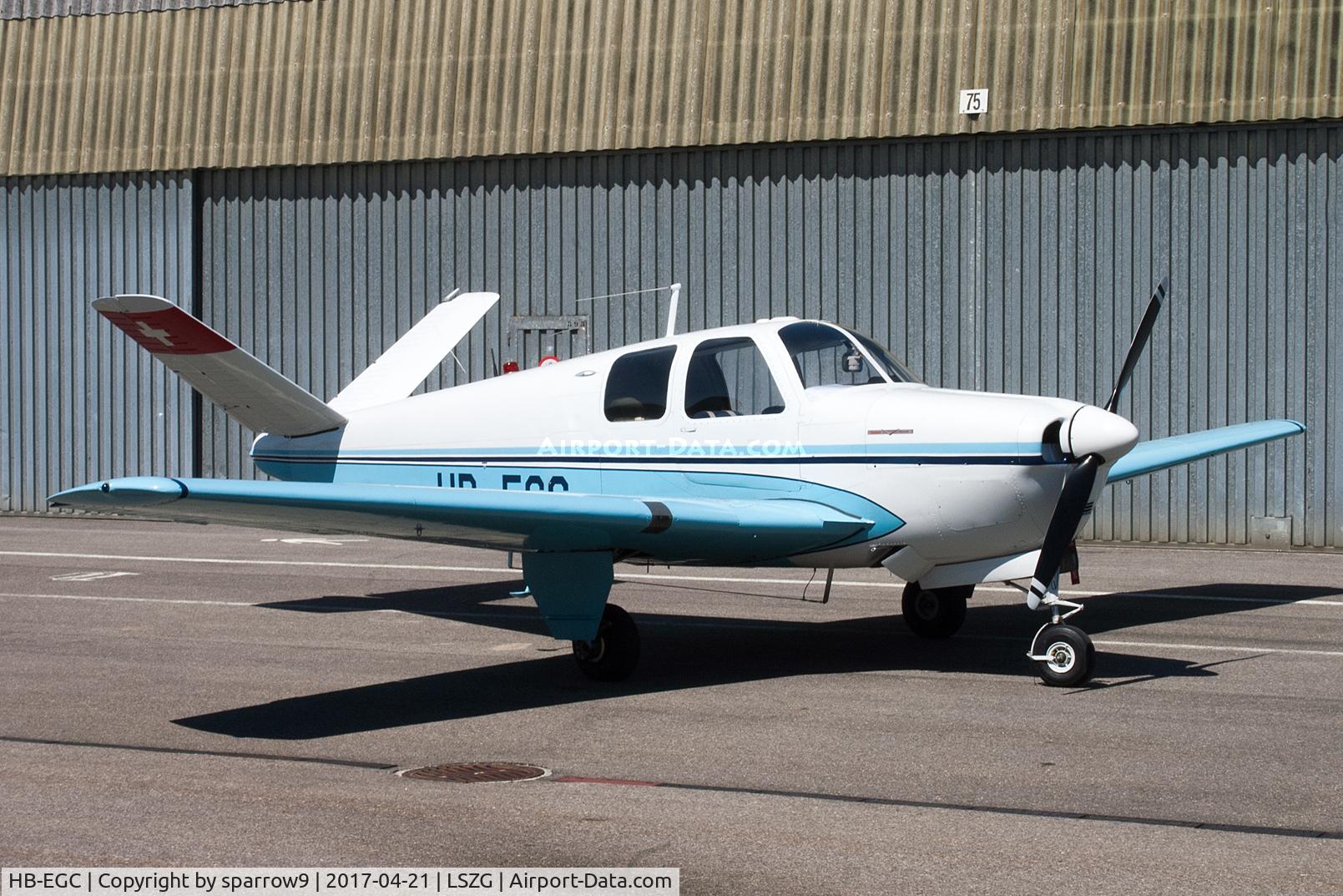 HB-EGC, 1951 Beechcraft C35 Bonanza C/N D-2766, HB-registered from 1951-07-07 until 2017-06-02.
The day it was sold abroad.