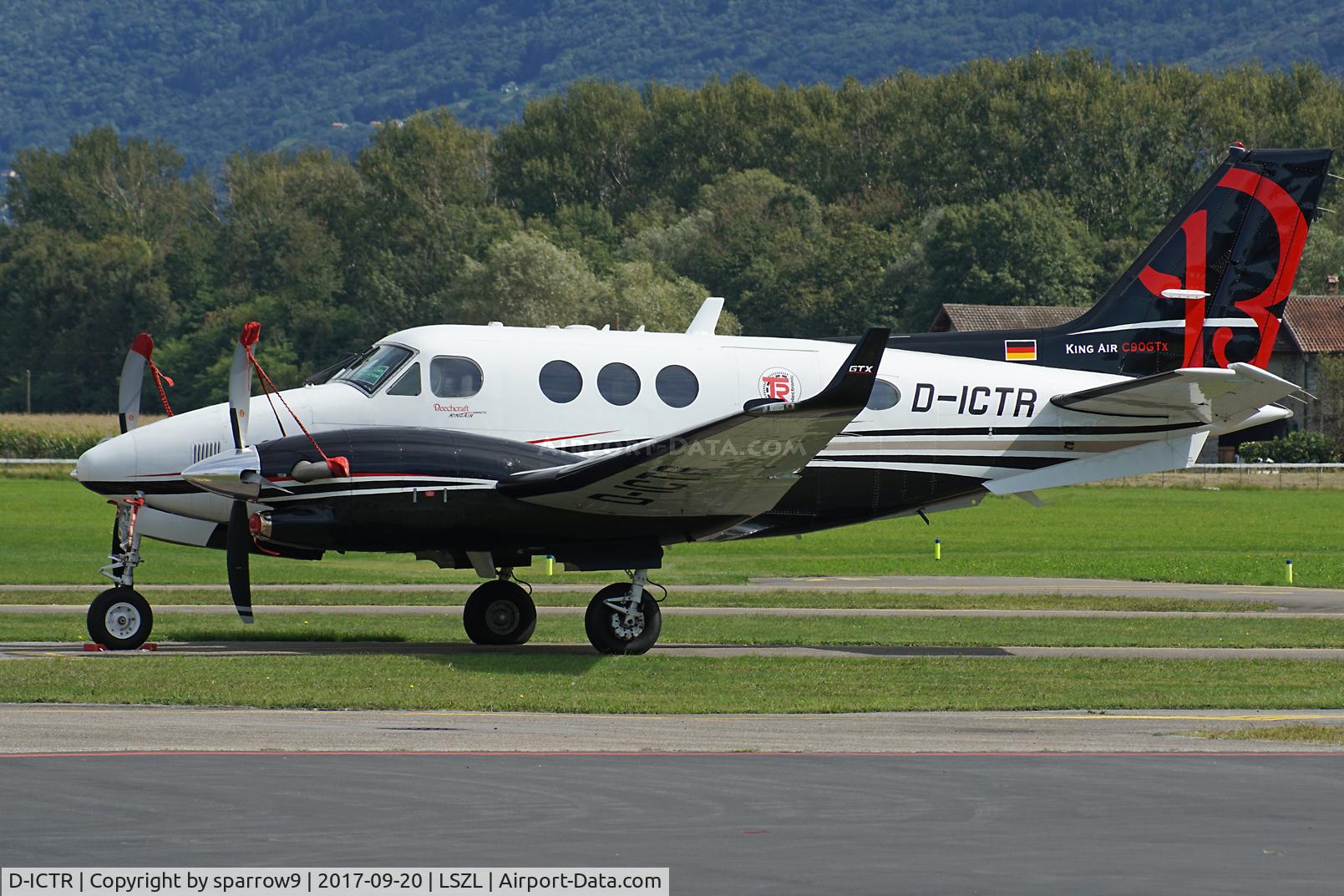 D-ICTR, 2013 Beechcraft C90GTi King Air C/N LJ-2079, Parked at Locarno-Magadino