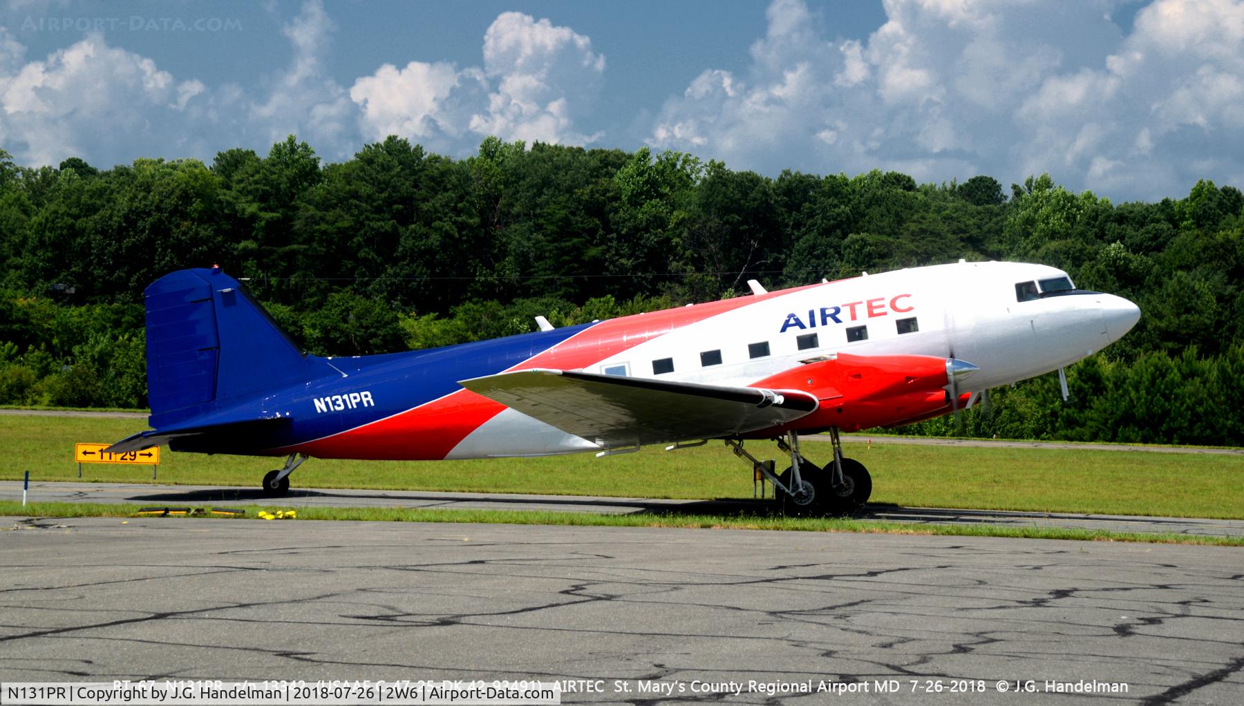 N131PR, 1944 Basler BT-67 C/N 13342, Taxiing to active runway.
