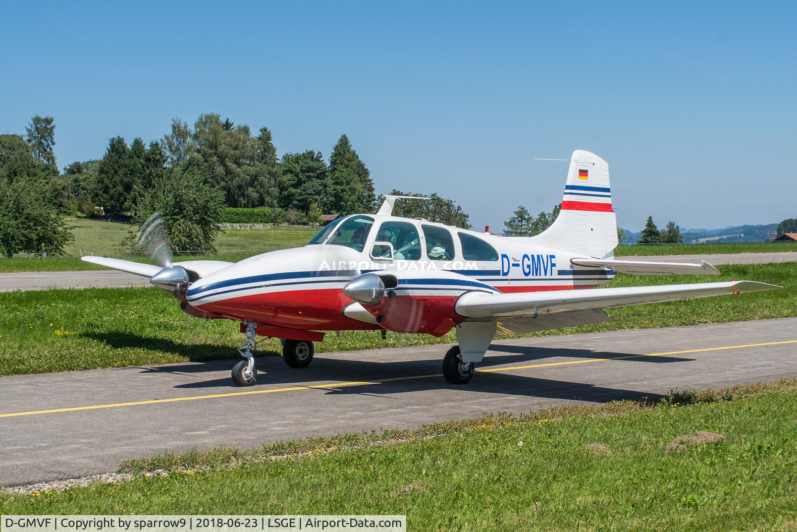 D-GMVF, 1964 Beech D95A Travel Air C/N TD-584, RIO 2018 Ecuvillens