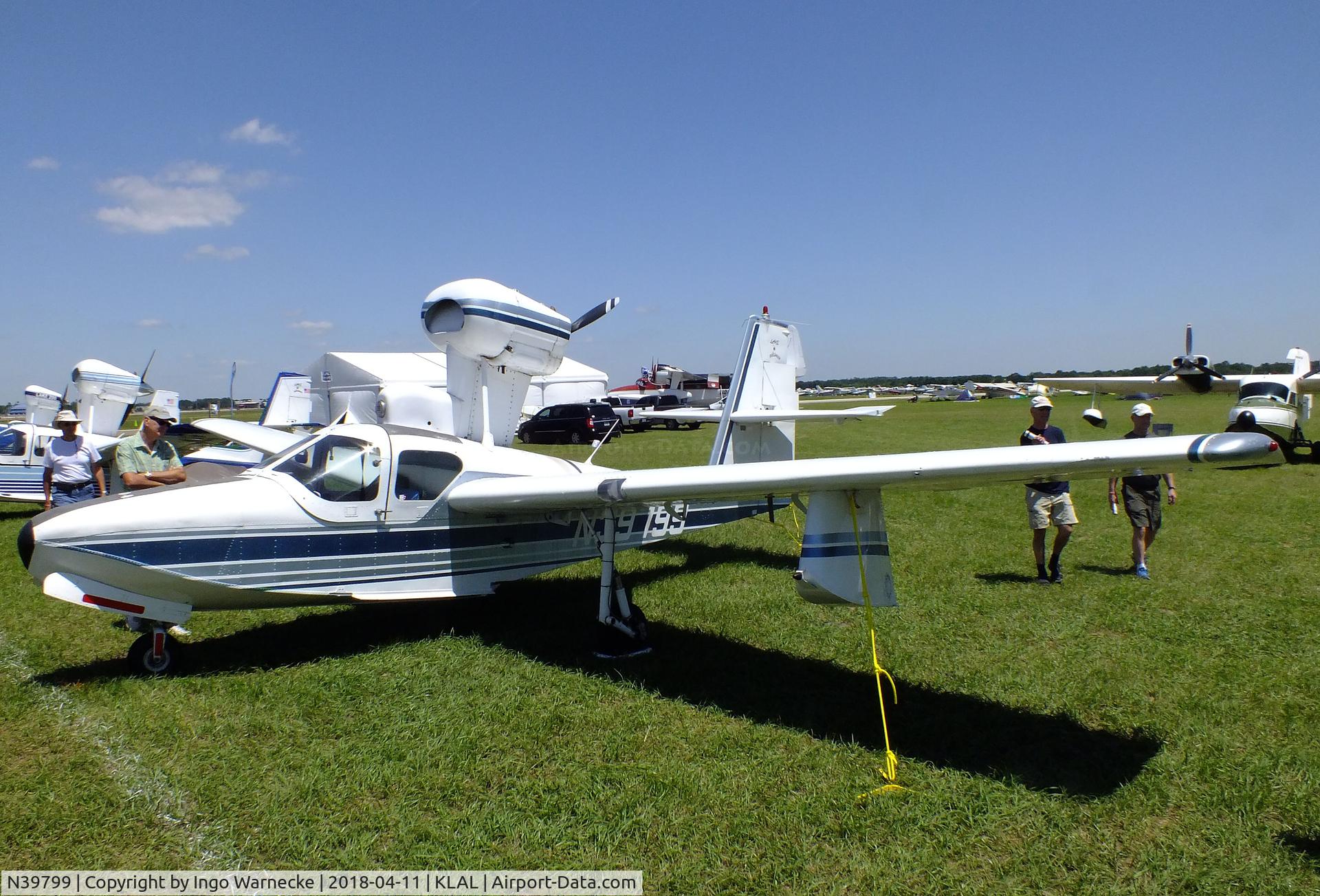 N39799, 1973 Lake LA-4-200 Buccaneer C/N 563, Lake LA-4-200 Buccaneer at 2018 Sun 'n Fun, Lakeland FL