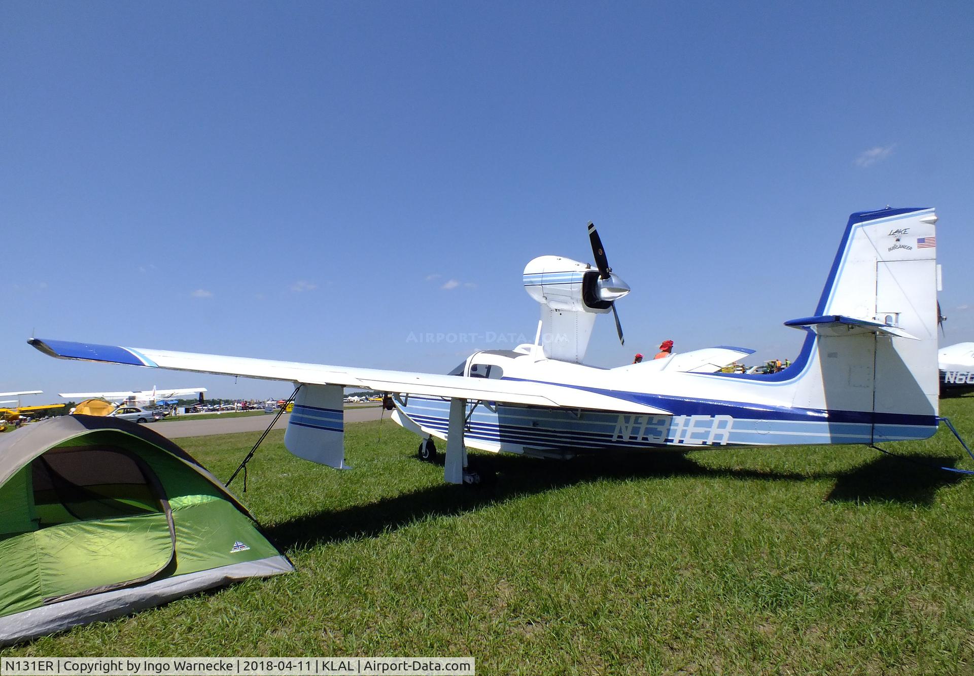 N131ER, 1984 Consolidated Aeronautics Inc. Lake LA-4-200 C/N 940, Lake LA-4-200 Buccaneer at 2018 Sun 'n Fun, Lakeland FL