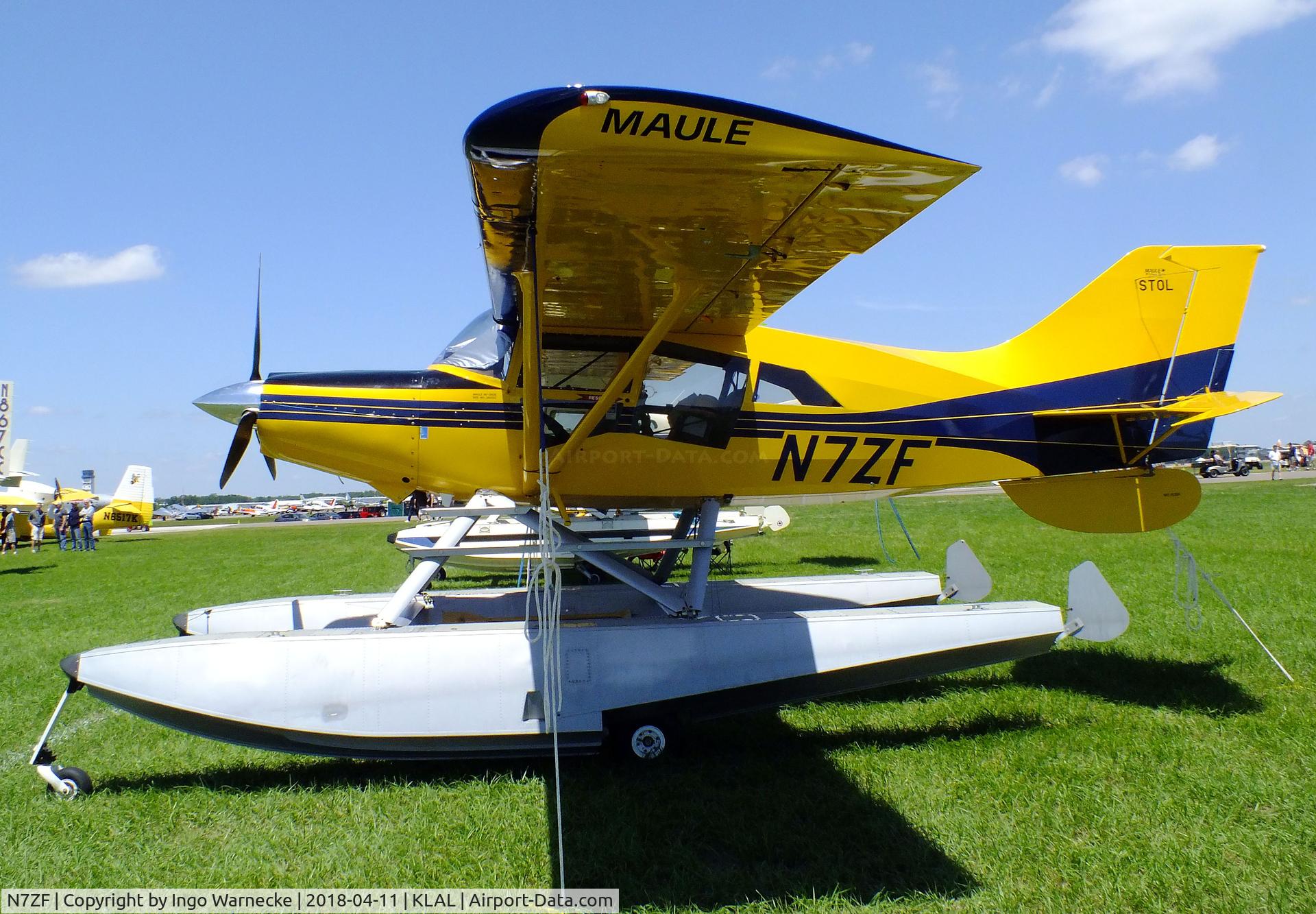 N7ZF, 2001 Maule M-7-260 C/N 26012C, Maule M-7-260 on amphibious floats at 2018 Sun 'n Fun, Lakeland FL