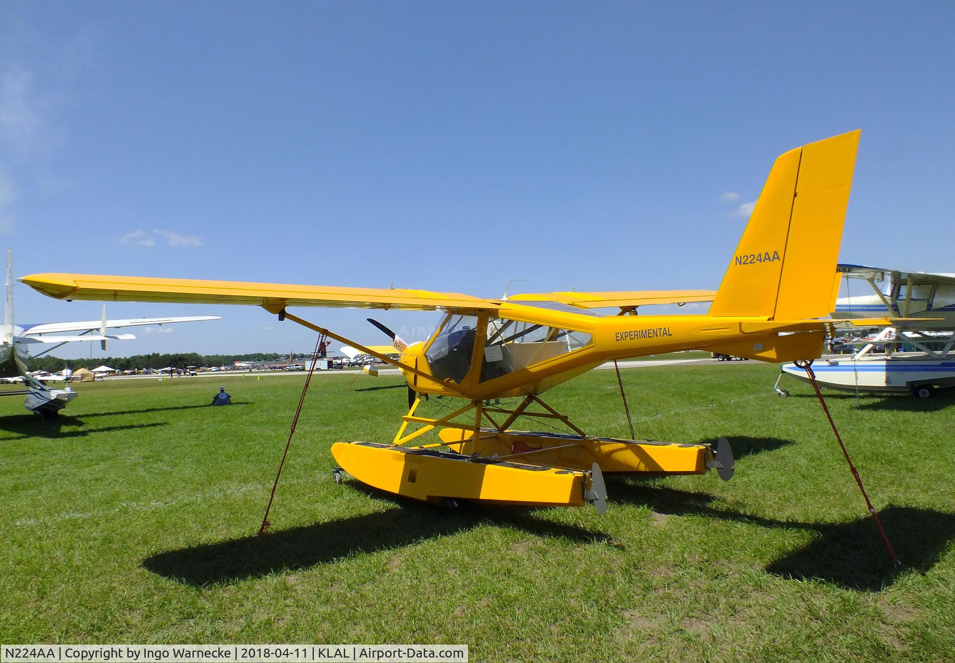 N224AA, 2017 Aeroprakt A22Amphib C/N 400, Aeroprakt A22Amphib on amphibious floats at 2018 Sun 'n Fun, Lakeland FL
