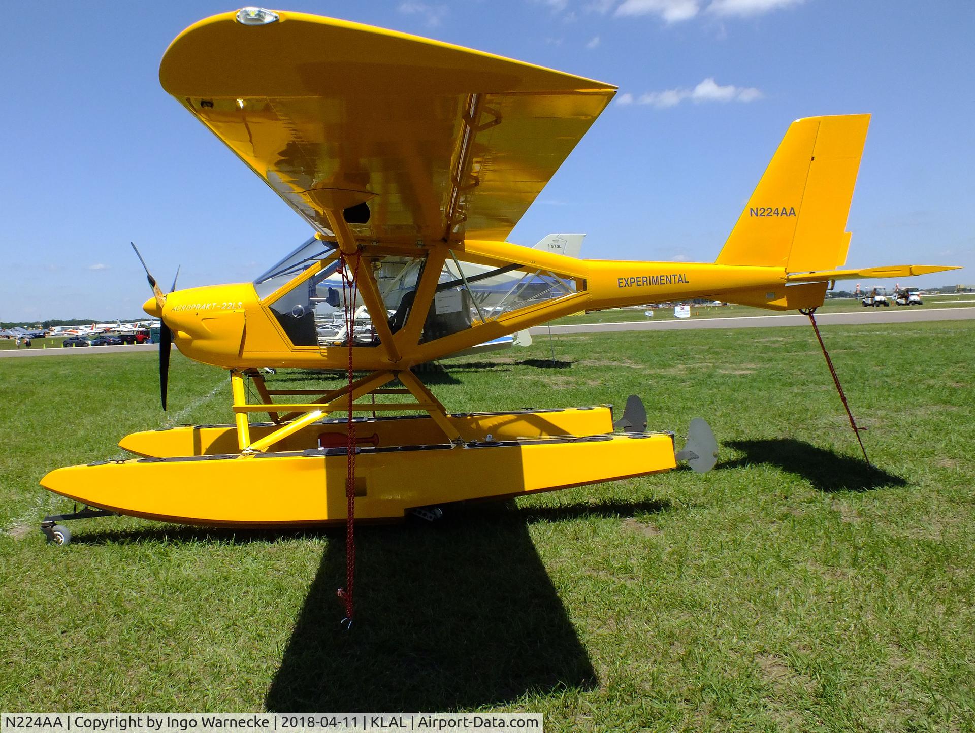 N224AA, 2017 Aeroprakt A22Amphib C/N 400, Aeroprakt A22Amphib on amphibious floats at 2018 Sun 'n Fun, Lakeland FL