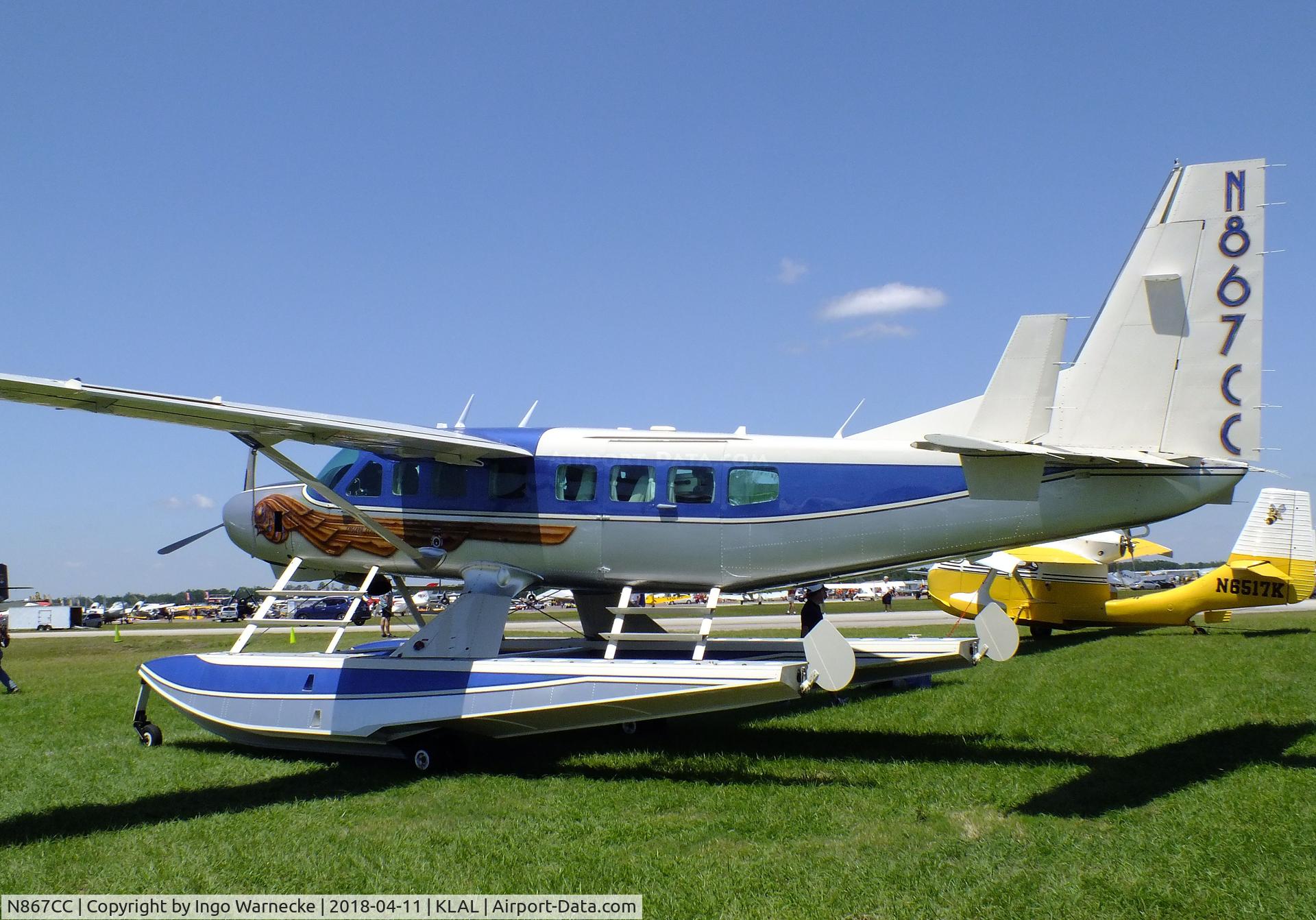 N867CC, 2014 Cessna 208B GrandCaravan EX C/N 208B5103, Cessna 208B Grand Caravan on amphibious floats at 2018 Sun 'n Fun, Lakeland FL