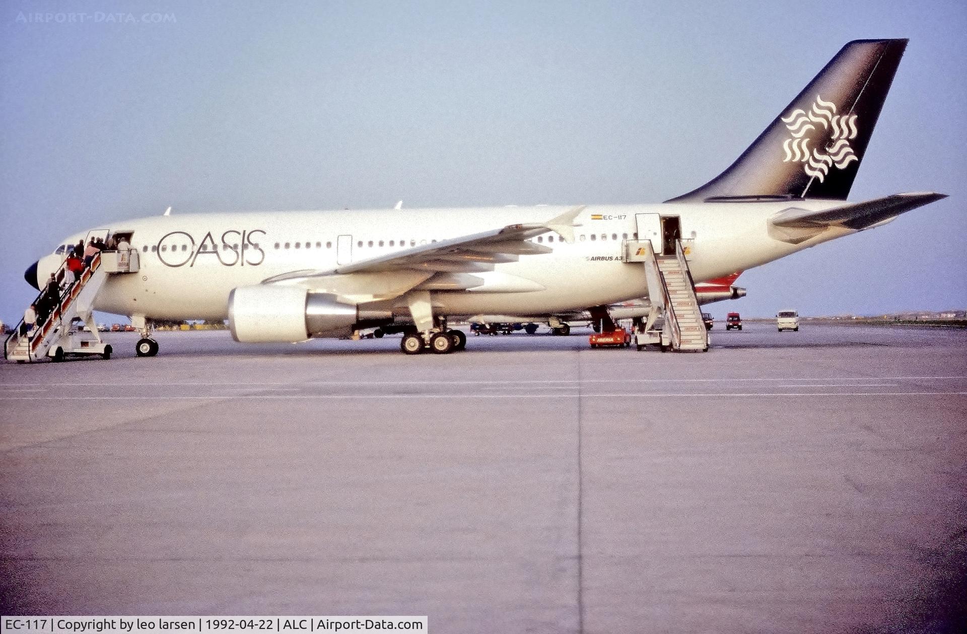 EC-117, 1992 Airbus A310-324 C/N 638, Alicante 19.4.1992
