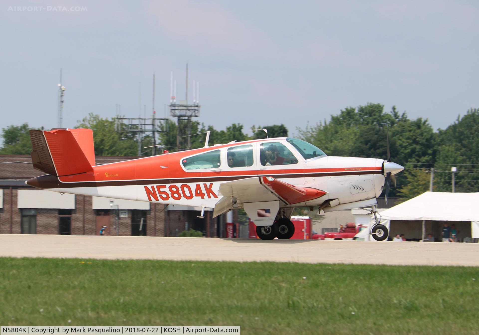 N5804K, 1965 Beech S35 Bonanza C/N D-7831, Beech S35