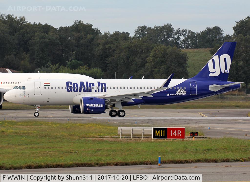 F-WWIN, 2017 Airbus A320-271N C/N 7753, C/n 7753 - To be VT-WGK