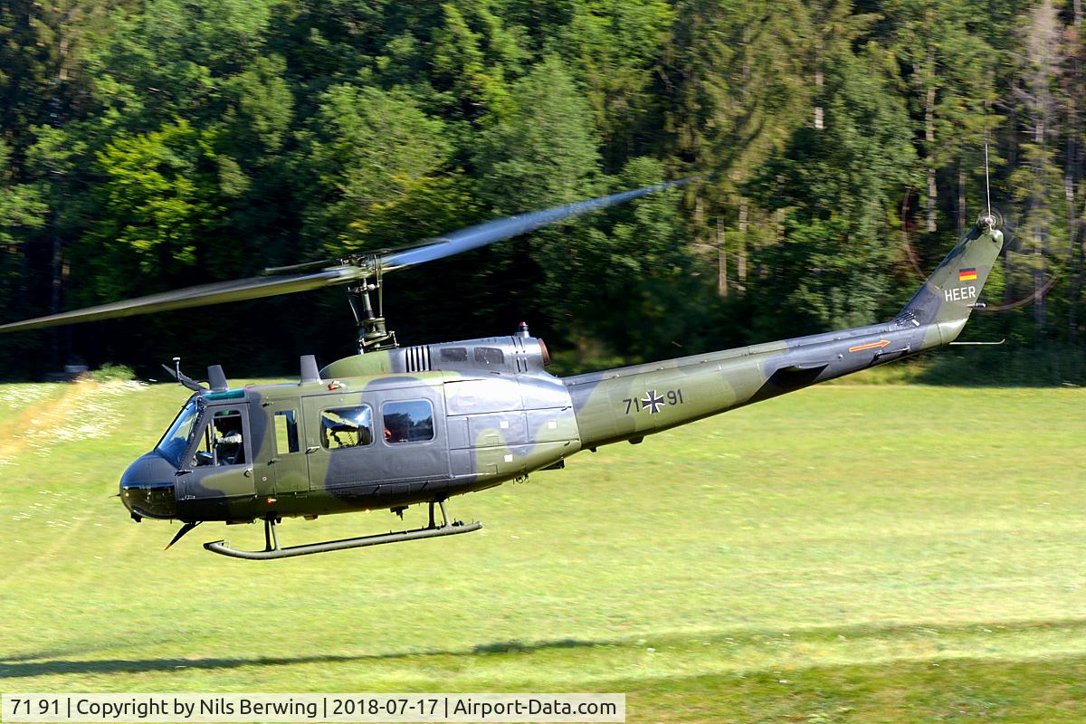 71 91, Bell (Dornier) UH-1D Iroquois (205) C/N 8311, 71+91 near Niederstetten