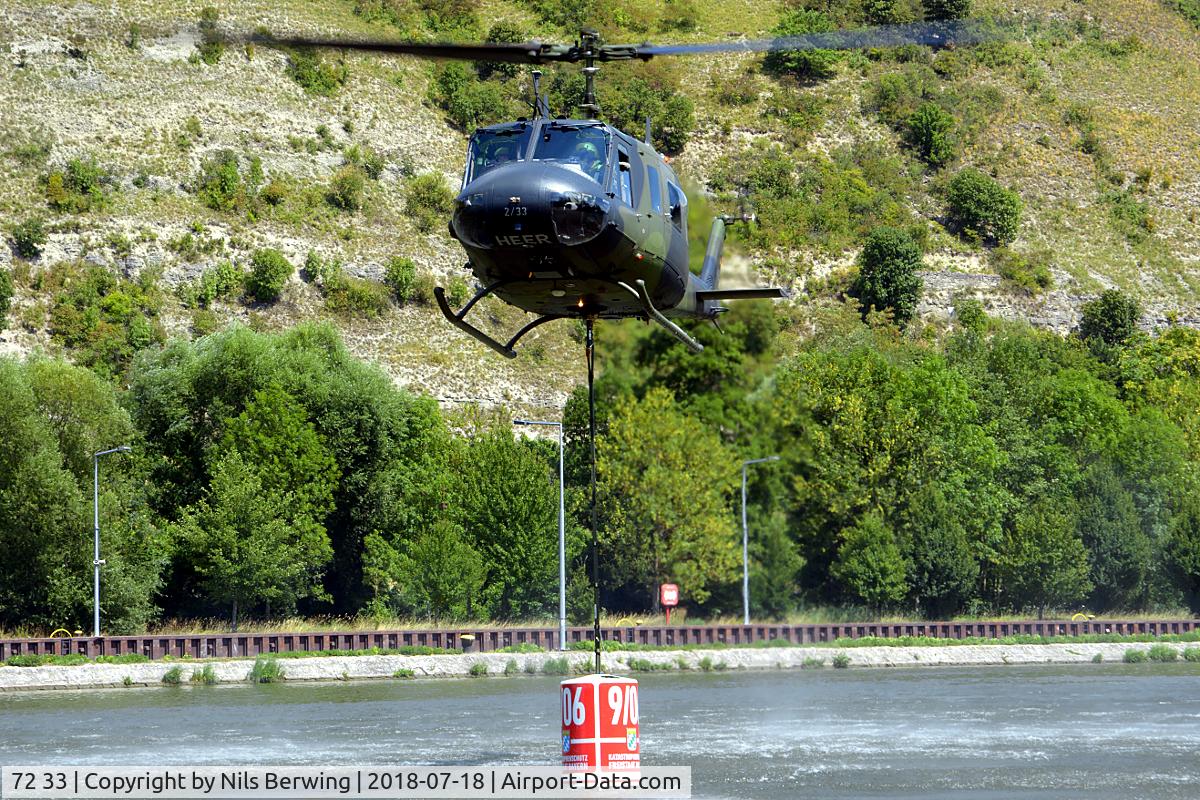 72 33, Bell (Dornier) UH-1D Iroquois (205) C/N 8353, 72+33 near Würzburg