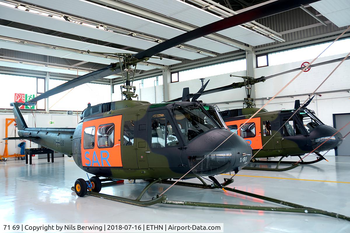 71 69, Bell (Dornier) UH-1D Iroquois (205) C/N 8229, 71+69 at ETHN