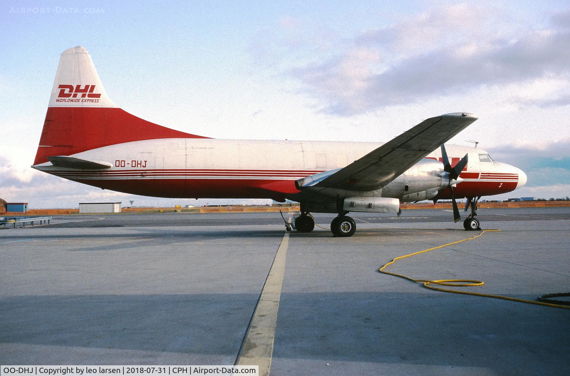 OO-DHJ, 1956 Convair 580(F) C/N 361, Copenhagen 1992