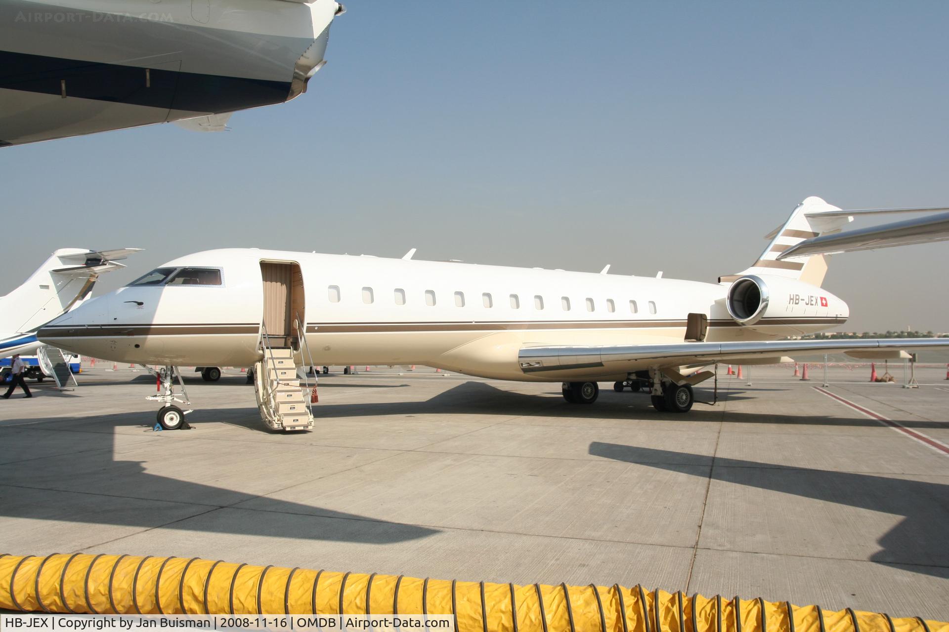 HB-JEX, 2005 Bombardier Global Express (BD-700-1A10) C/N 9145, TAG