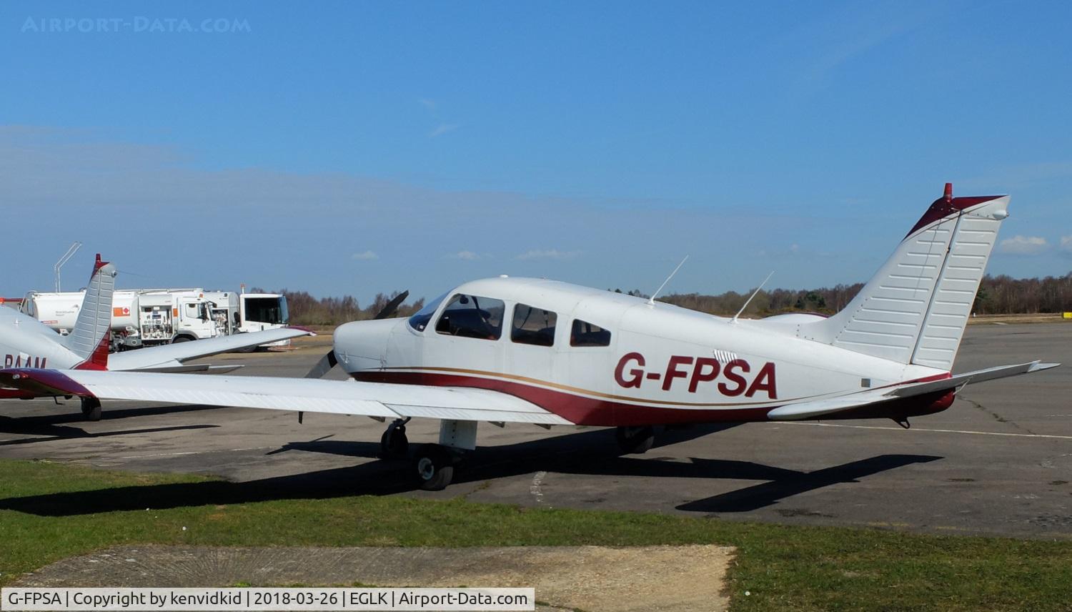 G-FPSA, 1986 Piper PA-28-161 Cherokee Warrior II C/N 28-8616038, Resting between lessons.