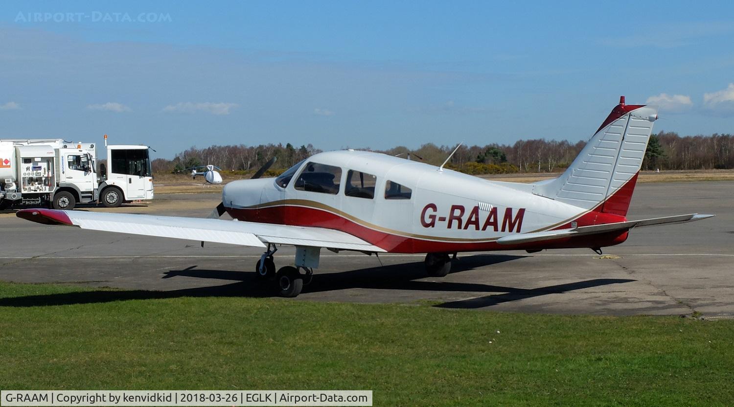 G-RAAM, 1980 Piper PA-28-161 Cherokee Warrior II C/N 28-8016276, Resting between lessons.