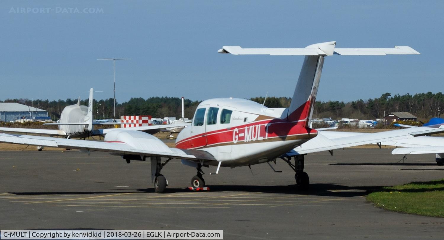G-MULT, 1981 Beech 76 Duchess C/N ME-396, Resting between flights.