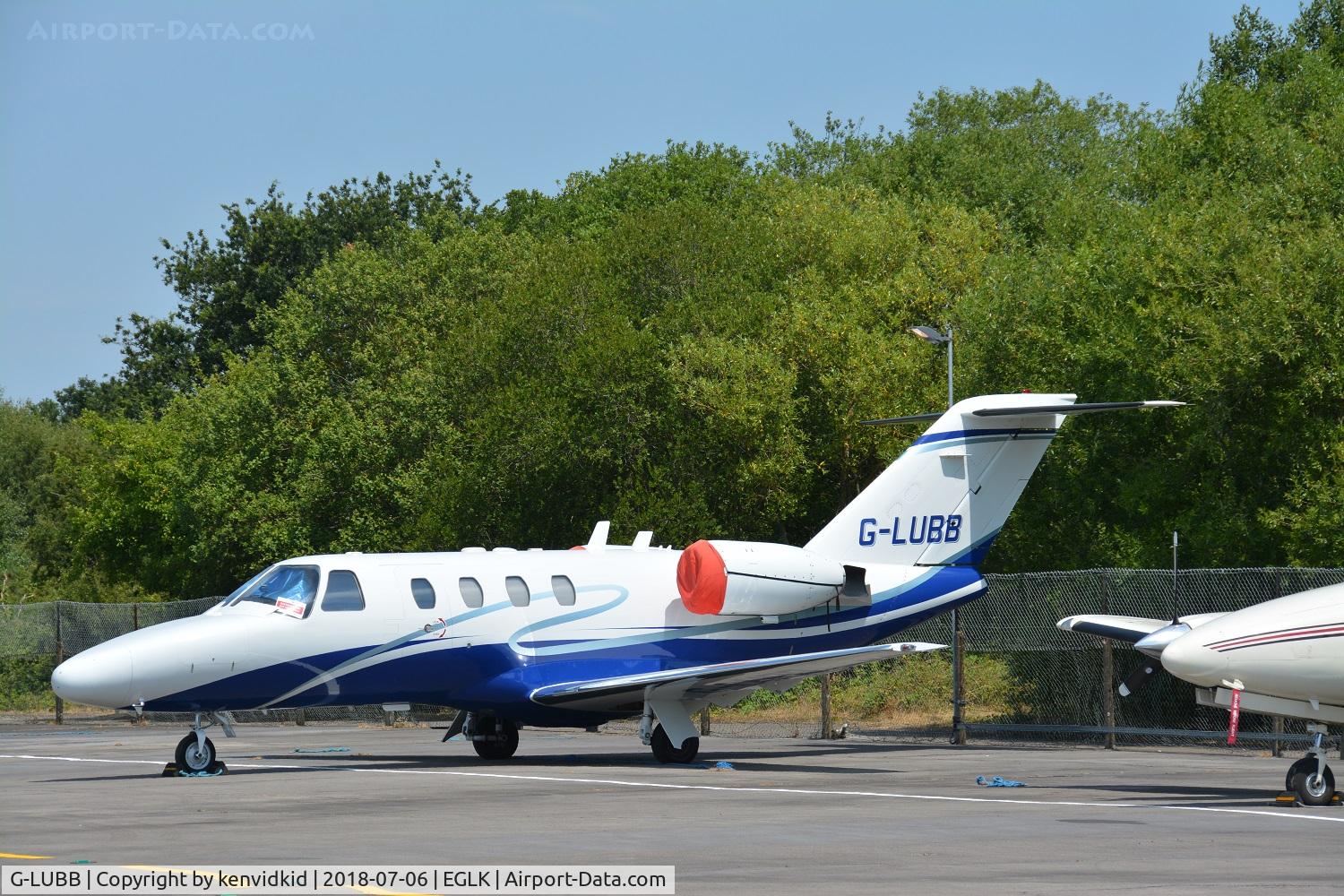 G-LUBB, 1998 Cessna 525 CitationJet C/N 525-0271, Resting between flights.