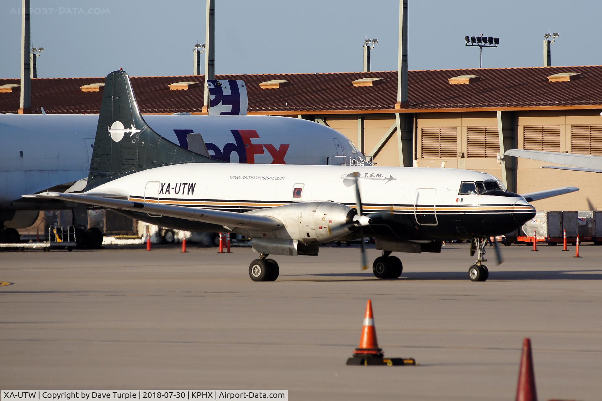 XA-UTW, 1953 Convair 640-340D C/N 64, Plane was converted to a freighter probably in 1973. Originally delivered to Braniff International on April 4, 1953 as N3420. It flew with Zantop for many years.