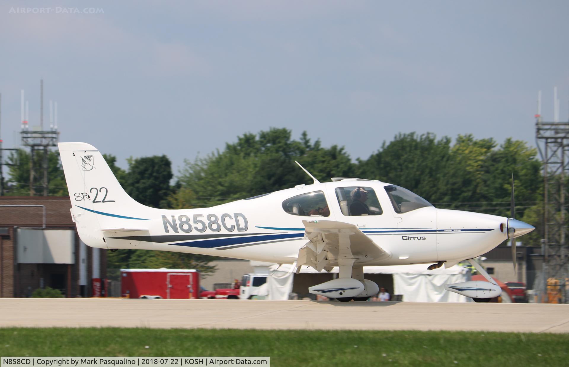 N858CD, 2001 Cirrus SR22 C/N 0127, Cirrus SR22