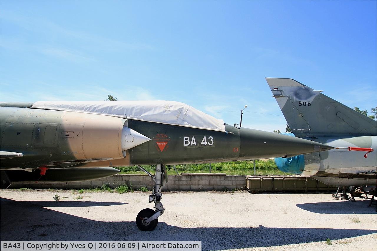 BA43, SABCA Mirage 5BA C/N 43, SABCA Mirage 5BA, Les amis de la 5ème escadre Museum, Orange