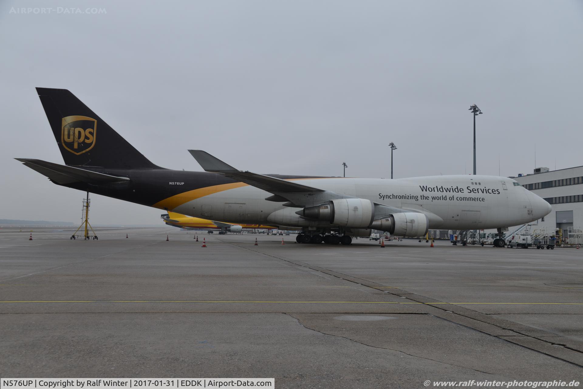 N576UP, 2008 Boeing 747-44AF C/N 35665, Boeing 747-44AF - 5X UPS United Parcel Service - 35665 - N576UP - 31.01.2017 - CGN