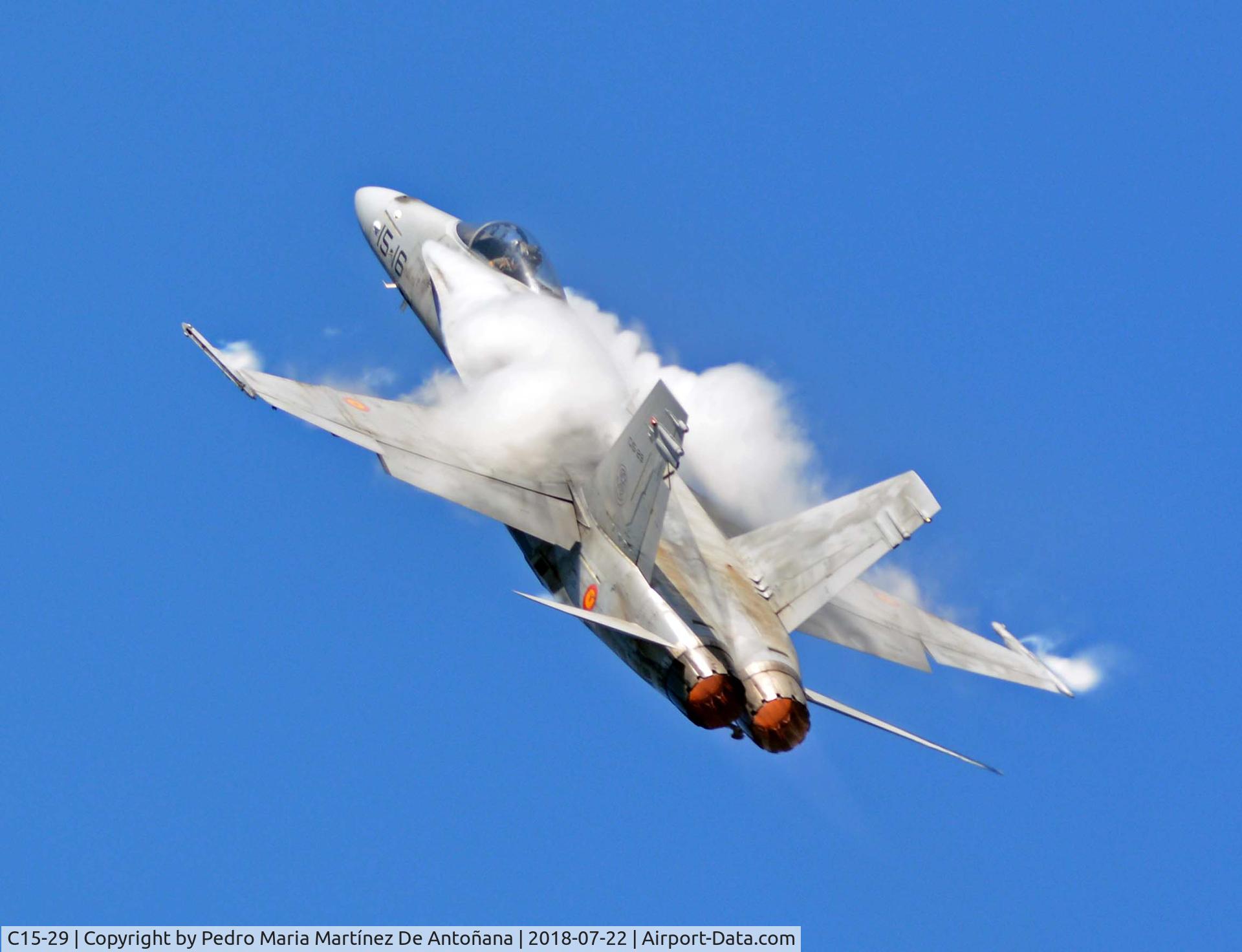 C15-29, McDonnell Douglas EF-18A Hornet C/N 0610/A516, Gijón - España