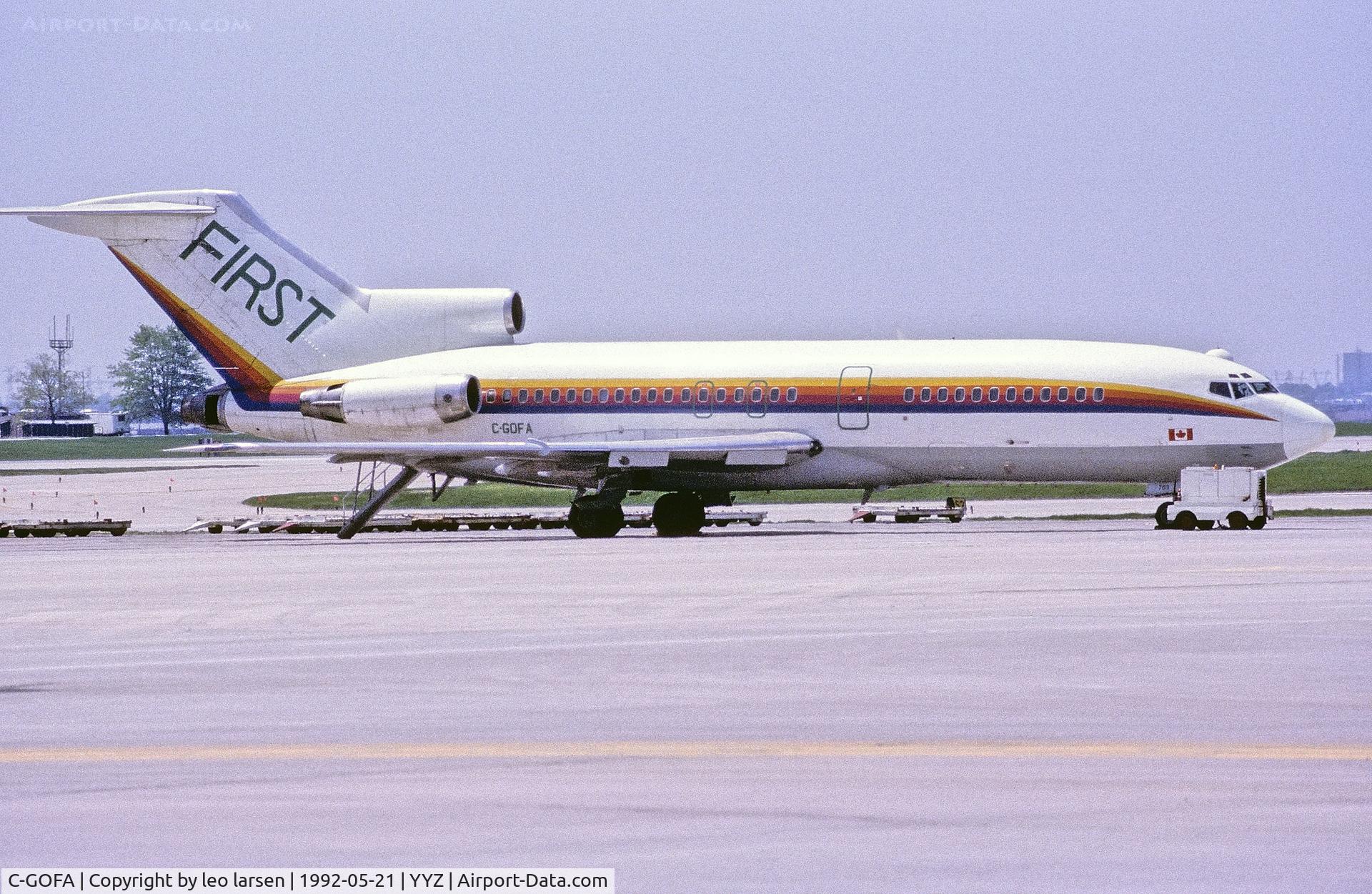 C-GOFA, 1964 Boeing 727-35 C/N 18815, Toronto 21.5.1992