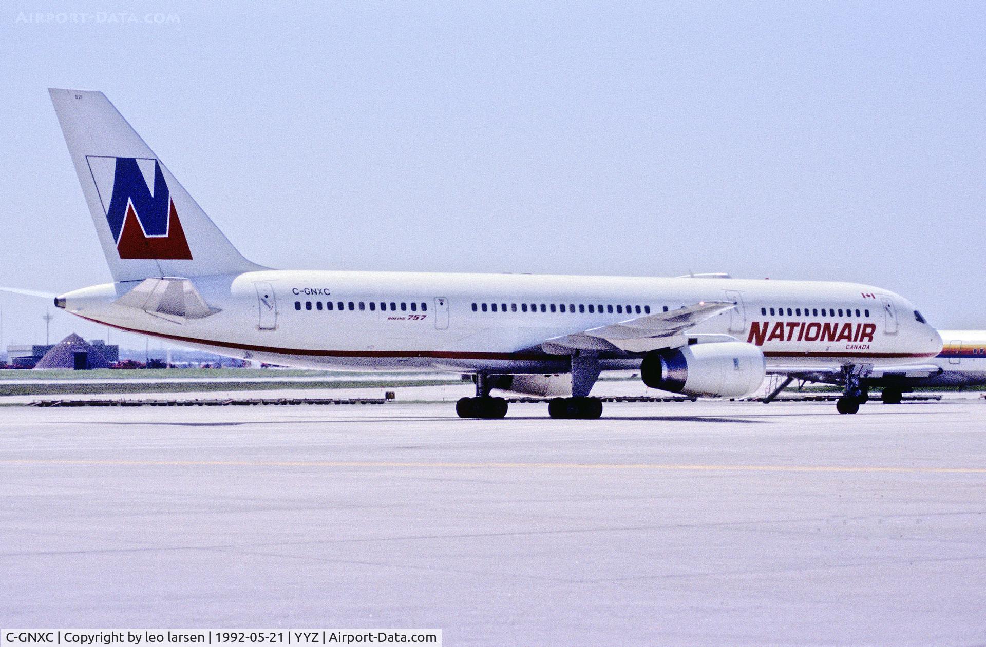C-GNXC, 1988 Boeing 757-28A C/N 24260, Toronto 21.5.1992