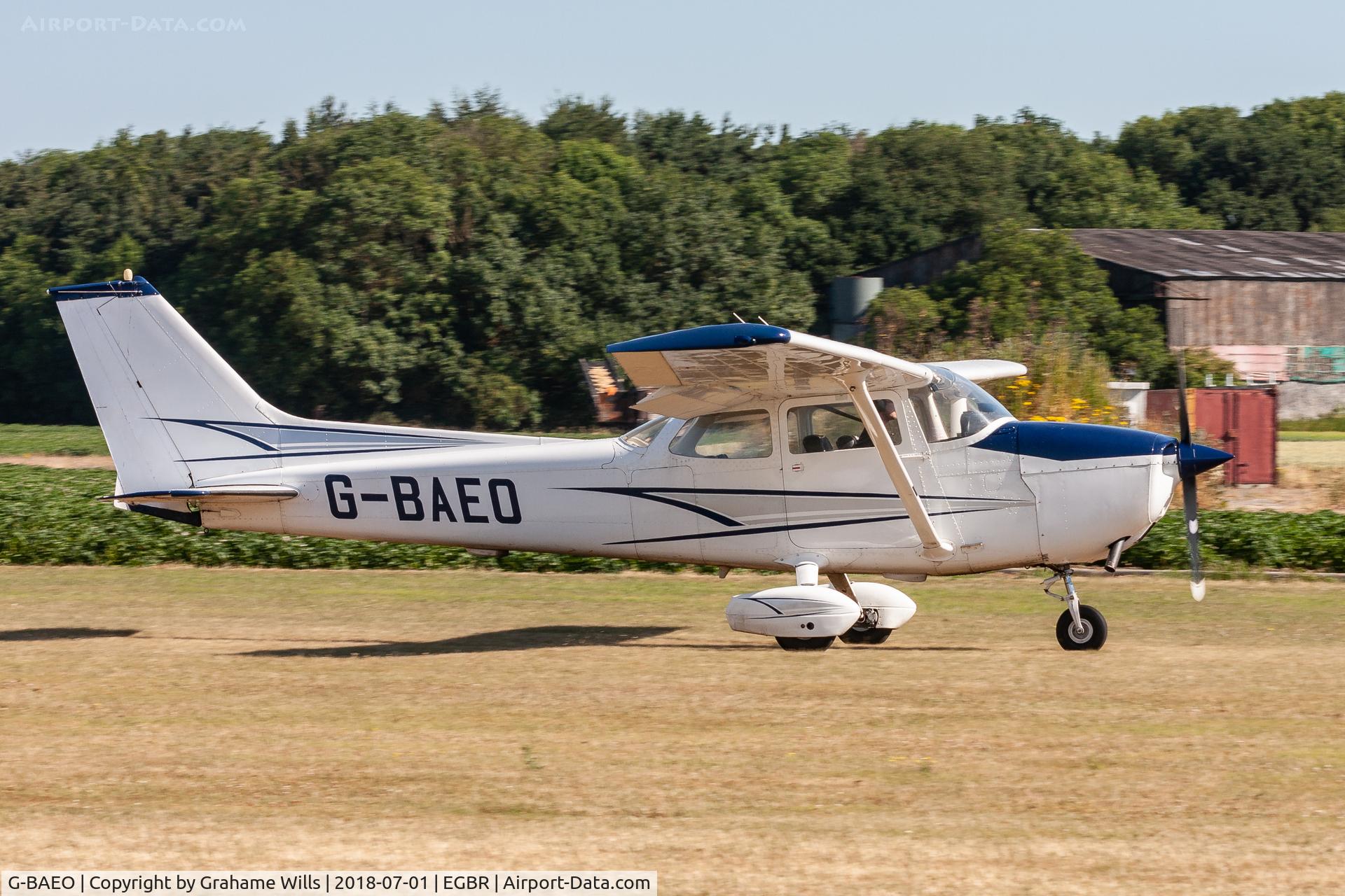G-BAEO, 1973 Reims F172M Skyhawk Skyhawk C/N 0911, Cessna F172M G-BAEO Sherburn Engineering Breighton 1/7/18