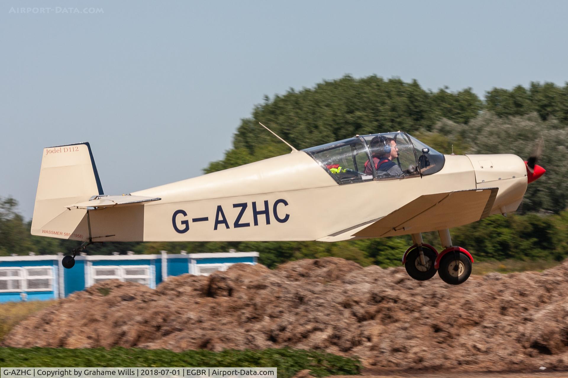G-AZHC, 1958 Wassmer (Jodel) D-112 Club C/N 585, Jodel D112 G-AZHC Aerodel Flying Group Breighton 1/7/18