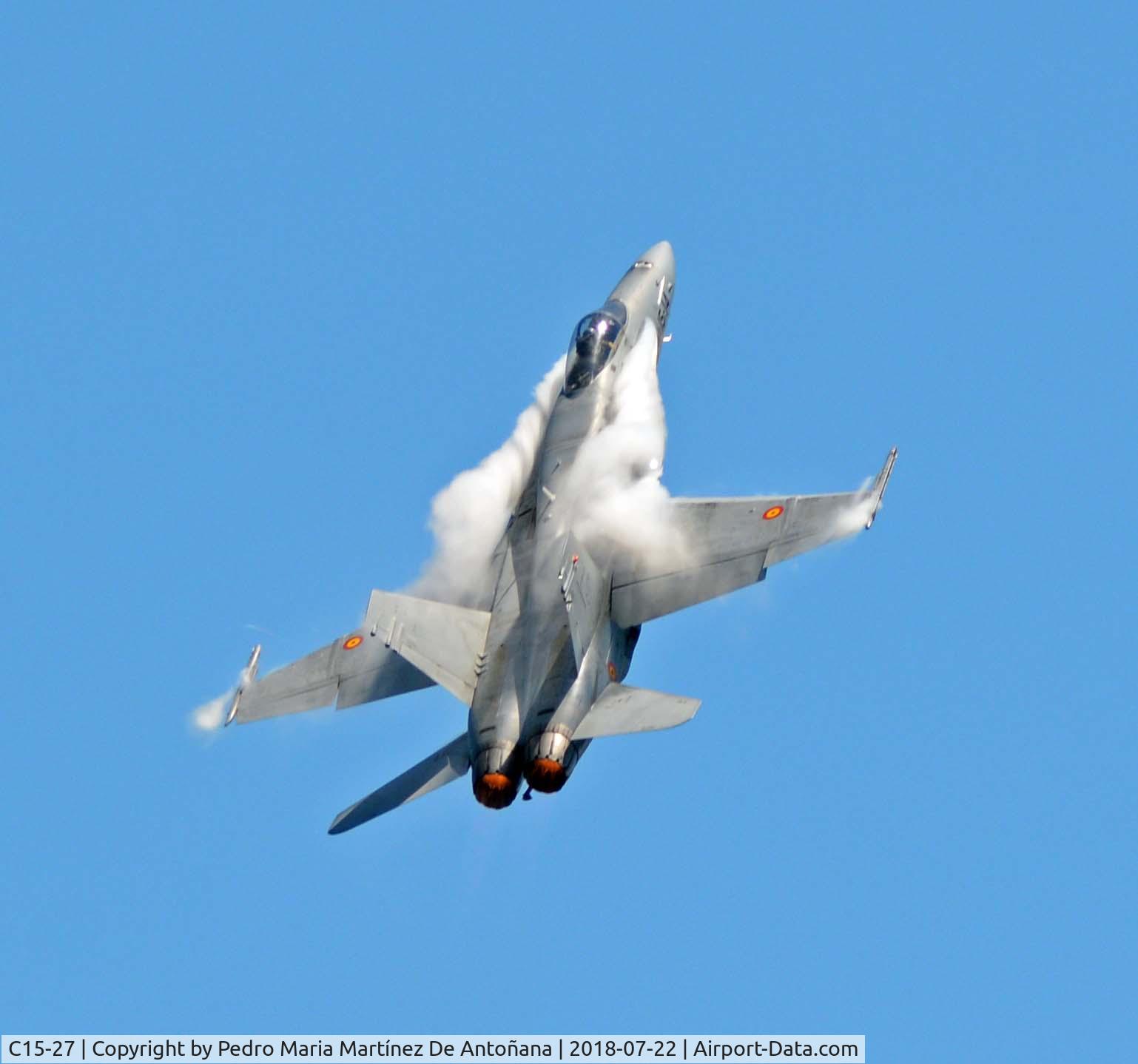 C15-27, McDonnell Douglas EF-18A+ Hornet C/N 0601/A508, Gijón - España