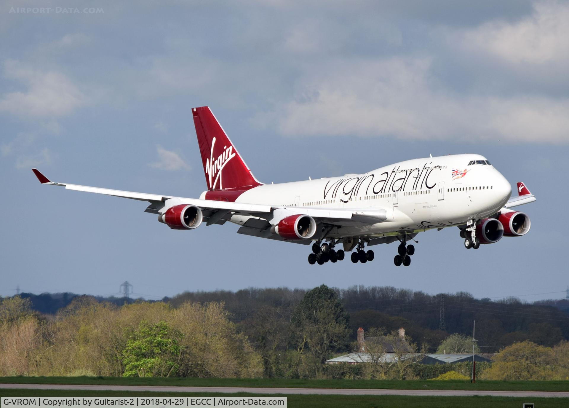 G-VROM, 2001 Boeing 747-443 C/N 32339, At Manchester