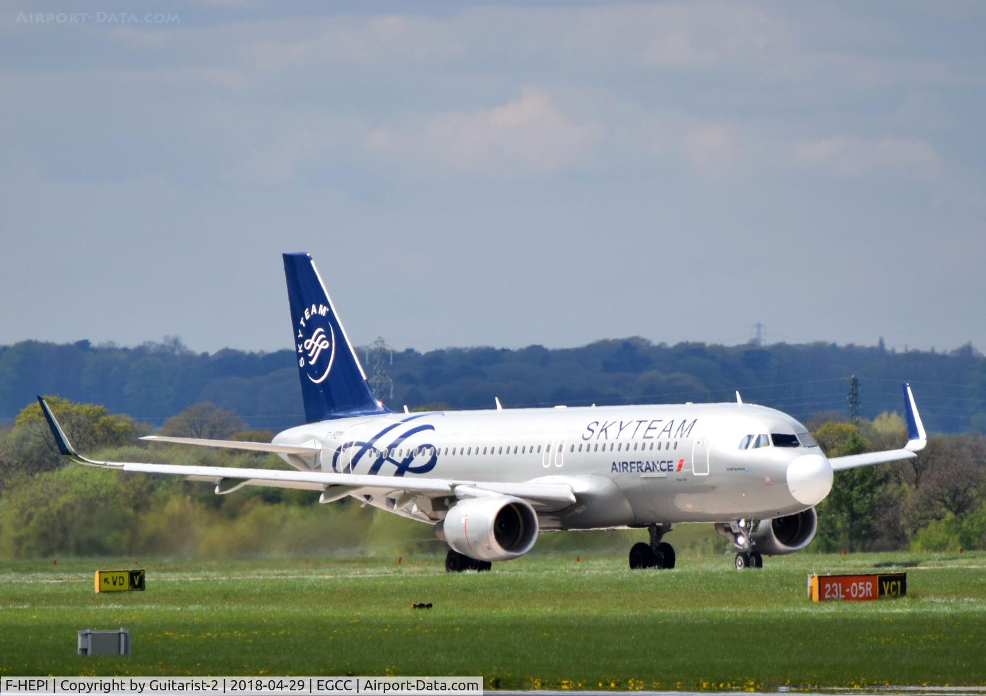 F-HEPI, 2017 Airbus A320-214 C/N 7713, At Manchester