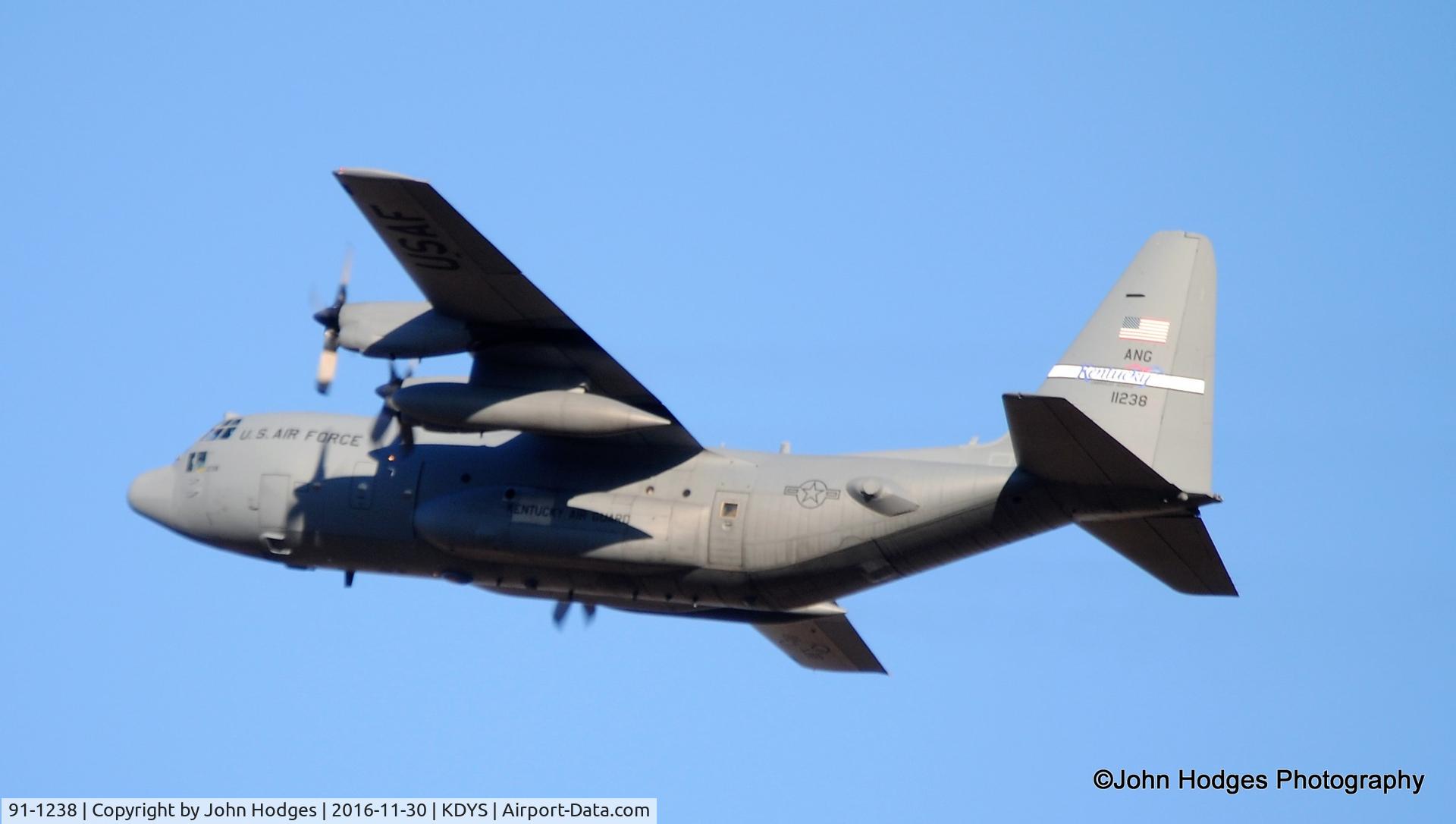 91-1238, 1991 Lockheed C-130H Hercules C/N 382-5288, Heading back to the Bluegrass State