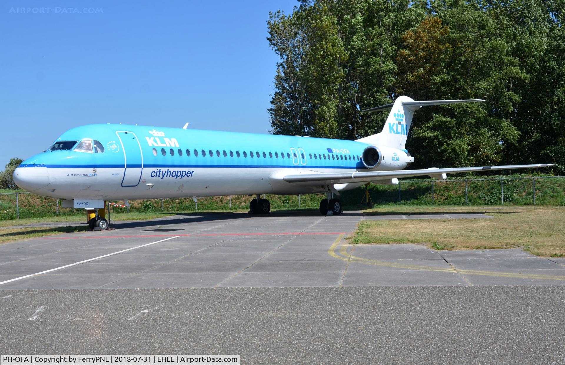 PH-OFA, 1988 Fokker 100 (F-28-0100) C/N 11246, KLM Cityhopper Fk100