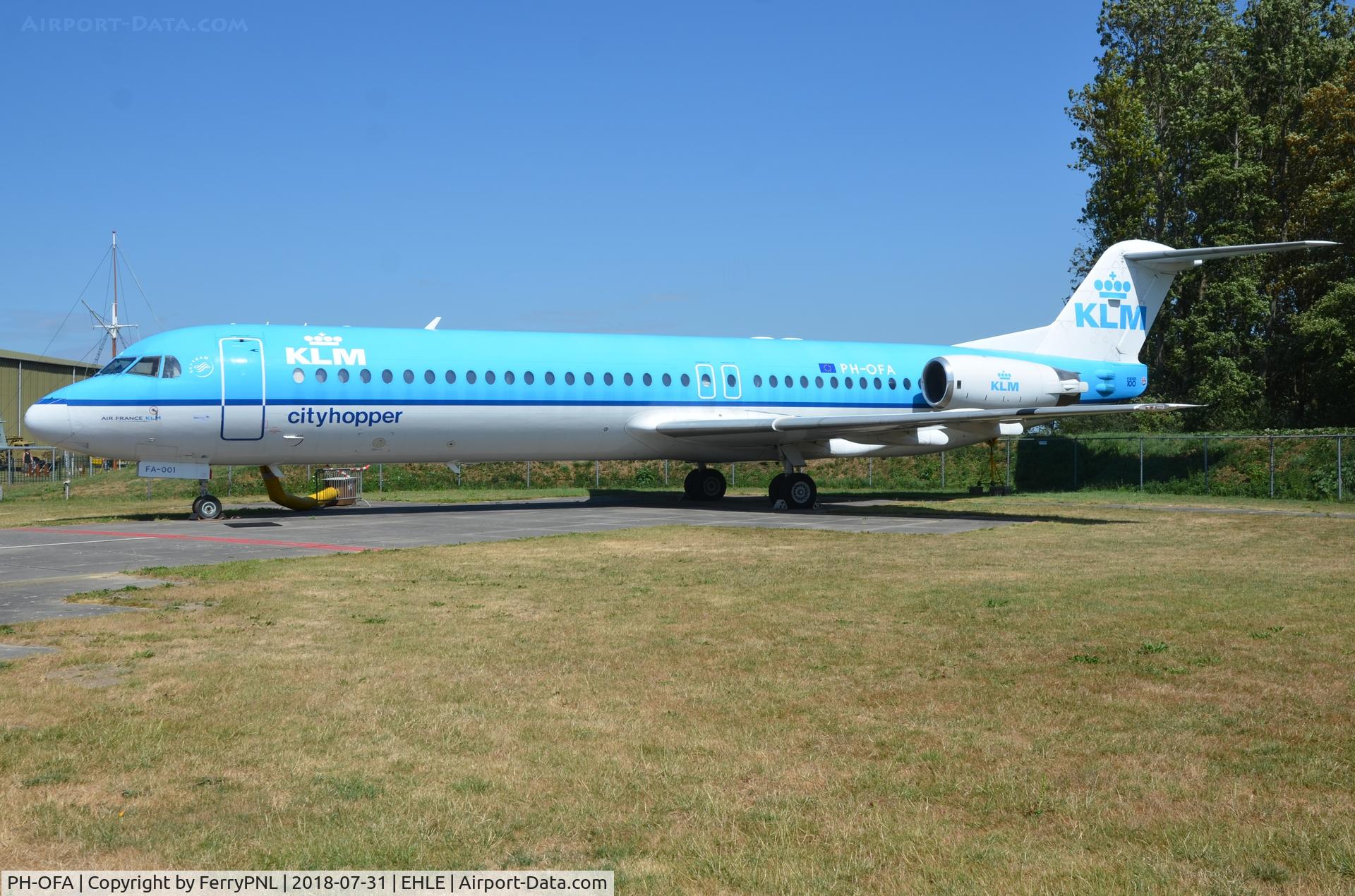PH-OFA, 1988 Fokker 100 (F-28-0100) C/N 11246, KLC Fk100 displayed at LEY