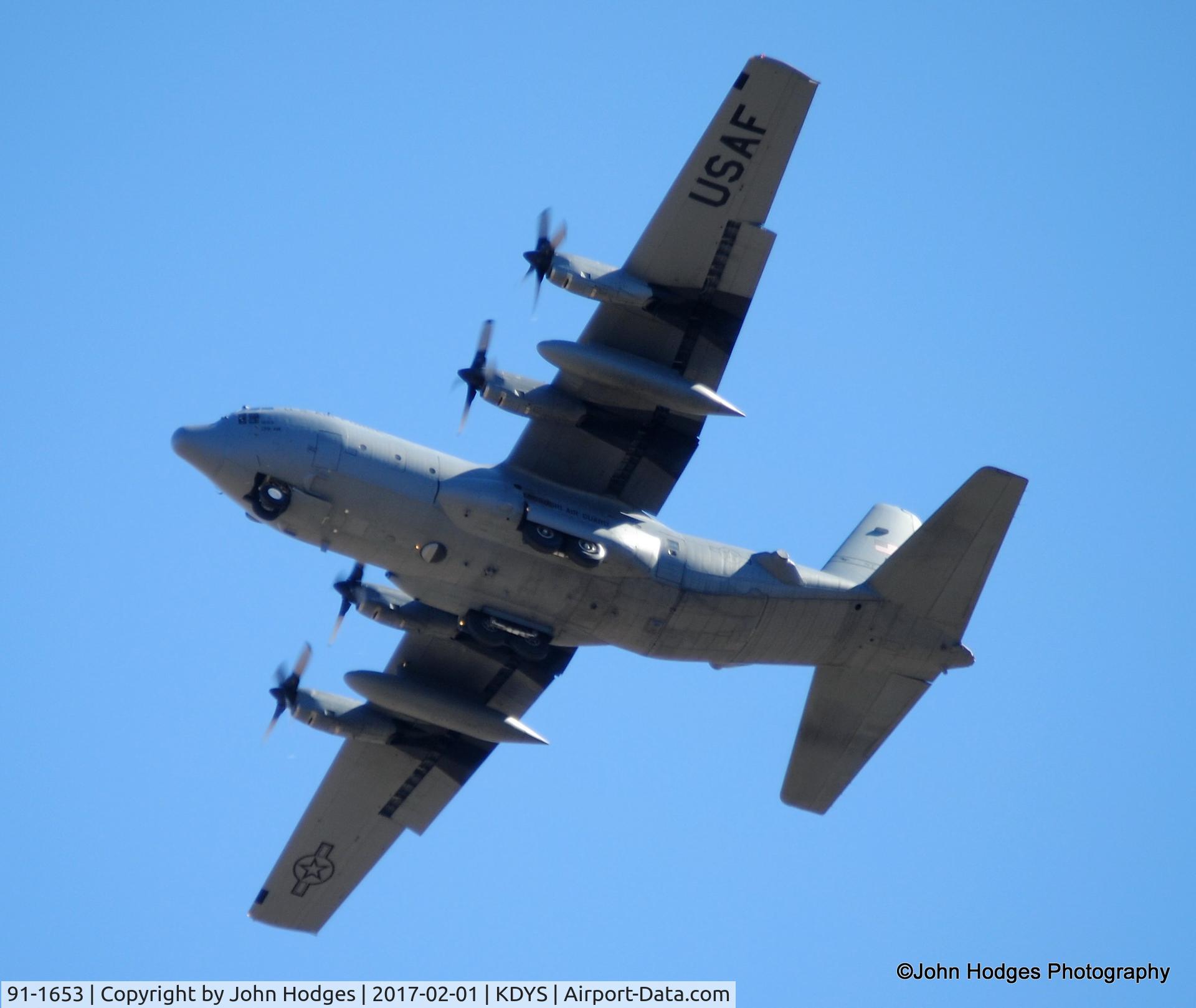 91-1653, 1991 Lockheed C-130H Hercules C/N 382-5292, Heading out