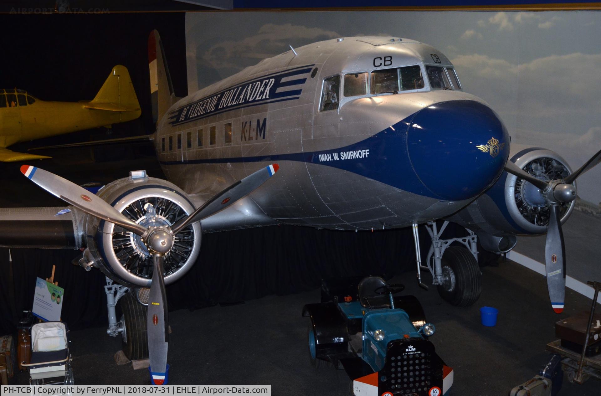 PH-TCB, 1943 Douglas DC-3C-S1C3G (C-47A-75-DL) C/N 19434, C-47 in old KLM c/s displayed in Aviodrome as PH-TCB.