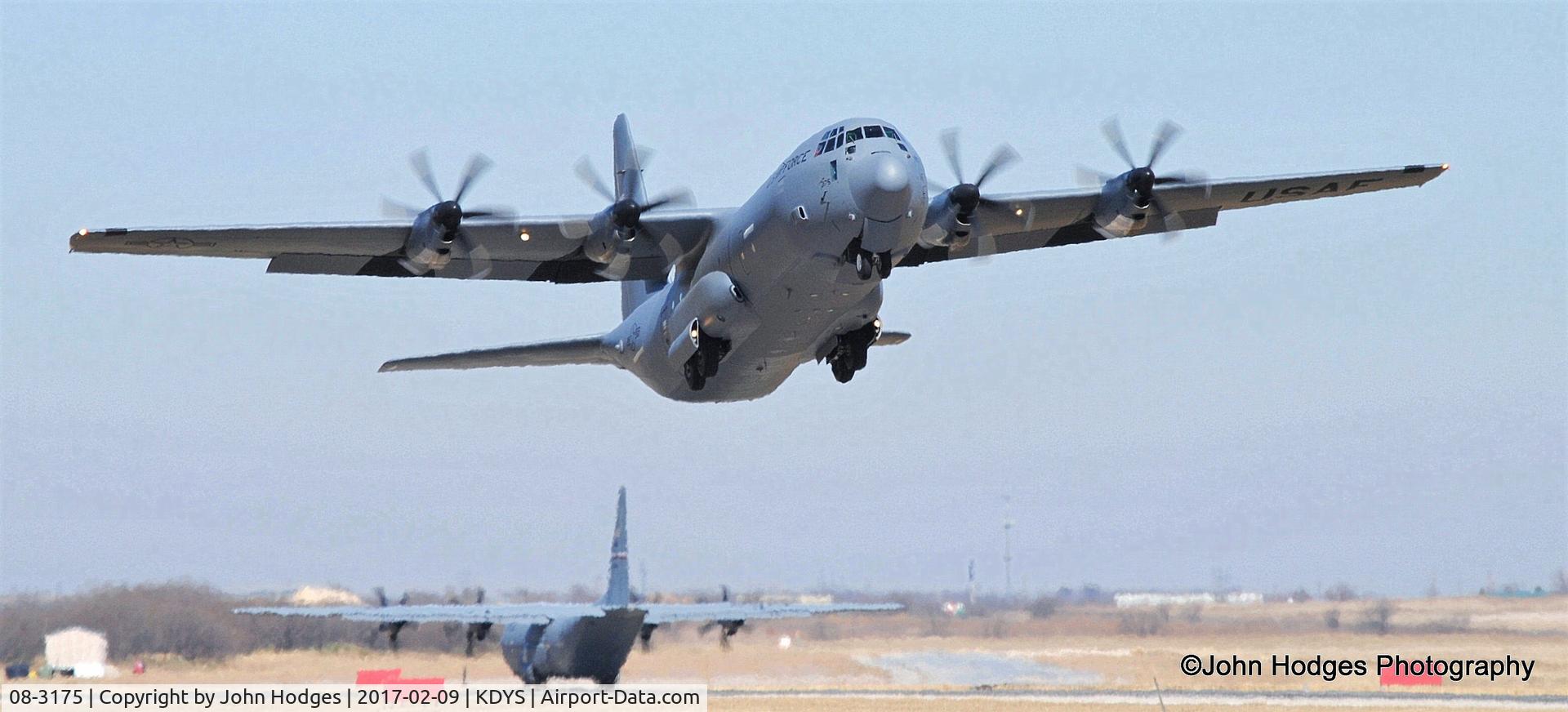 08-3175, 2008 Lockheed Martin C-130J-30 Hercules C/N 382-5675, Practicing STOL from the assault field at Dyess