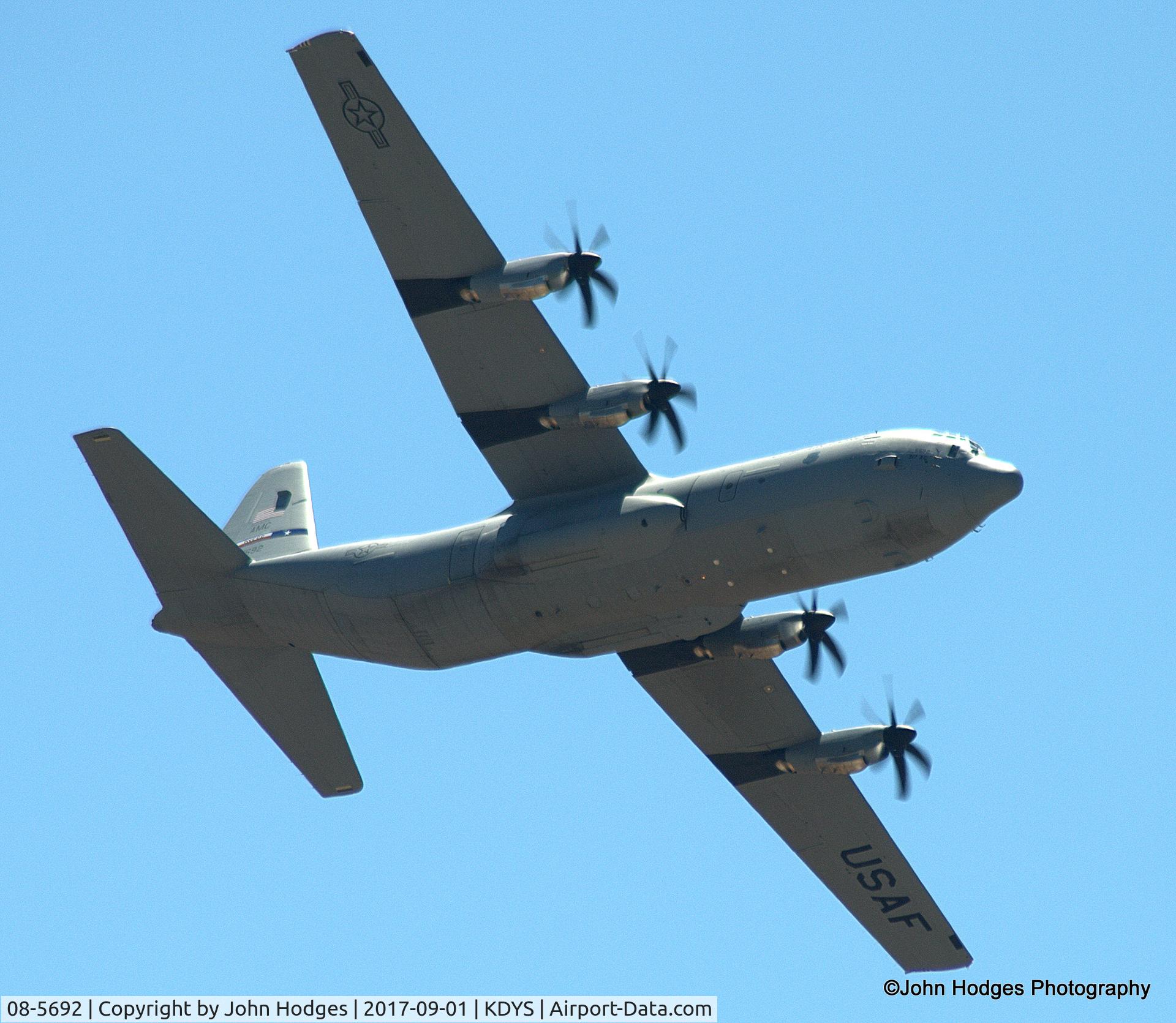 08-5692, 2013 Lockheed Martin C-130J-30 Super Hercules C/N 382-5692, Just touching and going