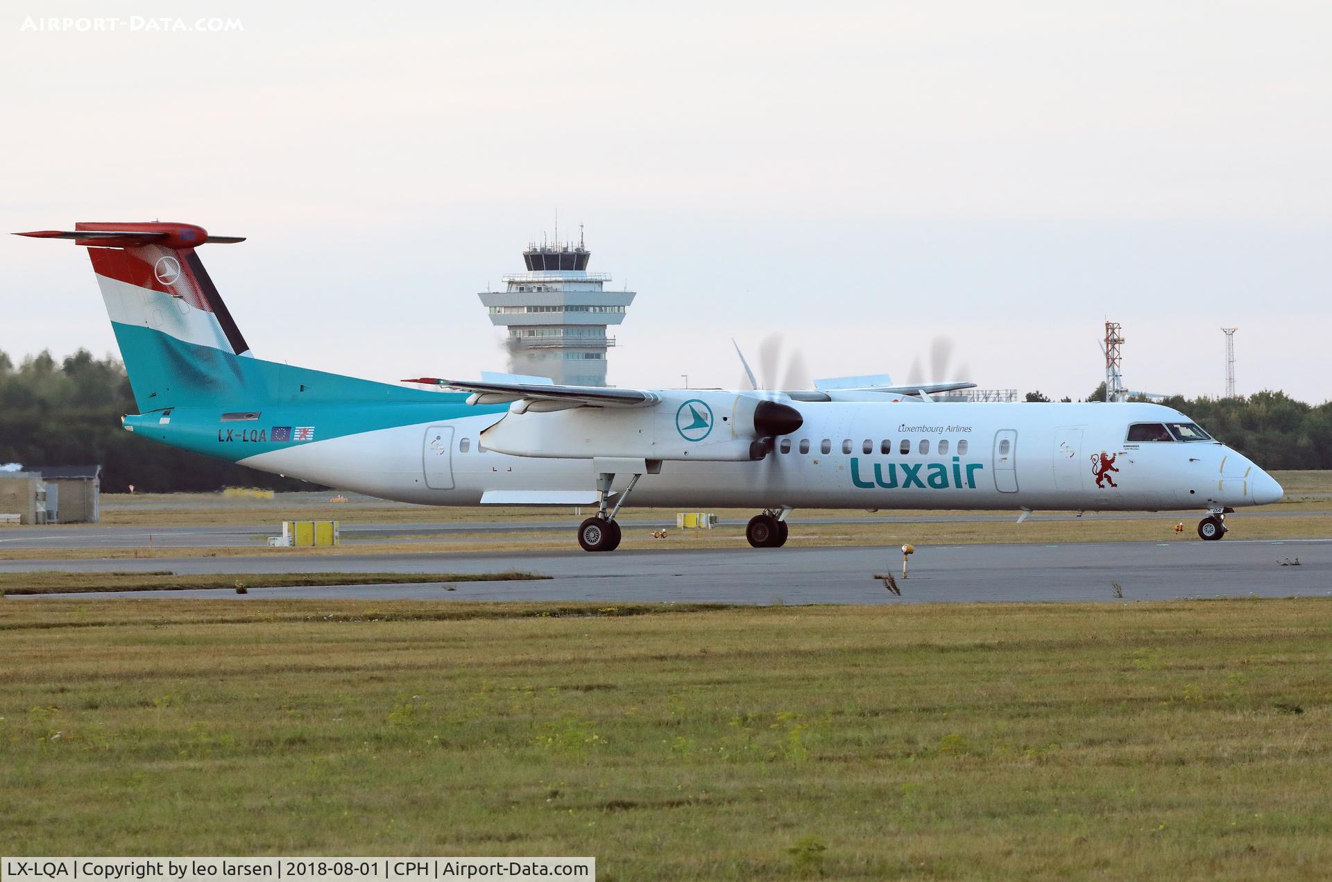 LX-LQA, 2014 De Havilland Canada DHC-8-402 Dash 8 C/N 4468, Copenhagen 1.8.2018