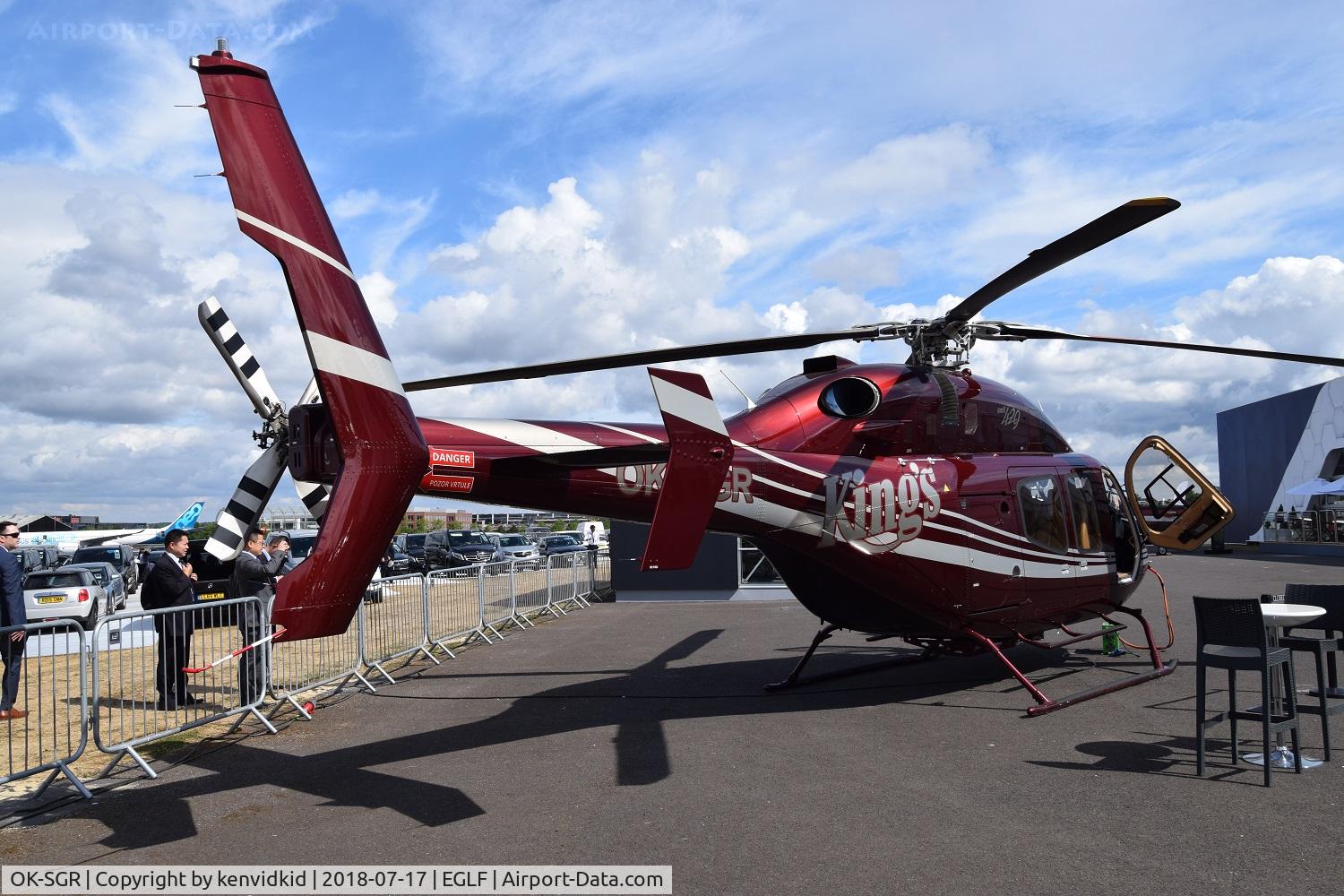 OK-SGR, 2017 Bell 429 GlobalRanger GlobalRanger C/N 57313, On static display at FIA 2018.