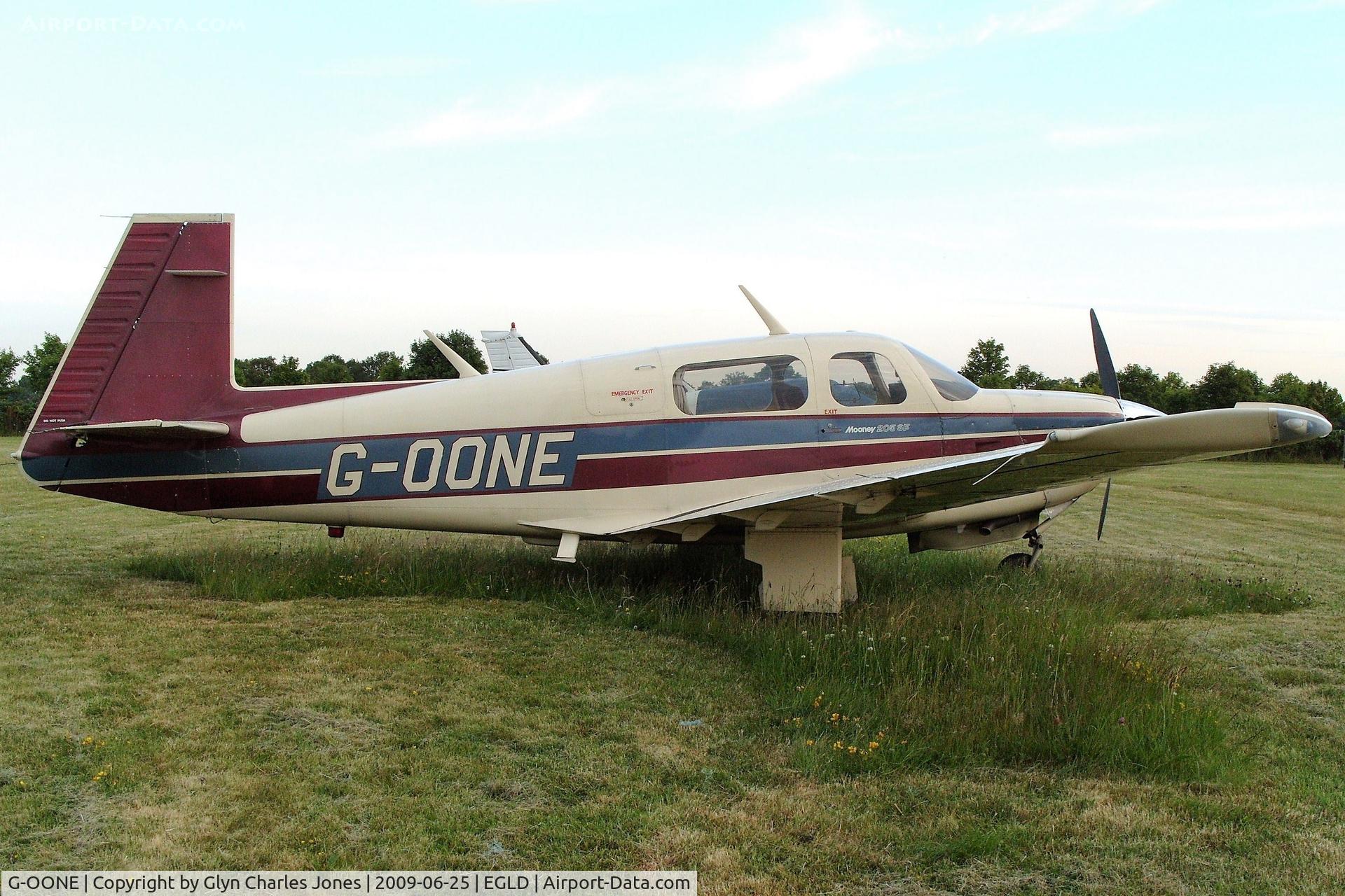 G-OONE, 1987 Mooney M20J 201 C/N 24-3039, Owned by Go One Aviation Ltd. With thanks to Denham Control Tower.