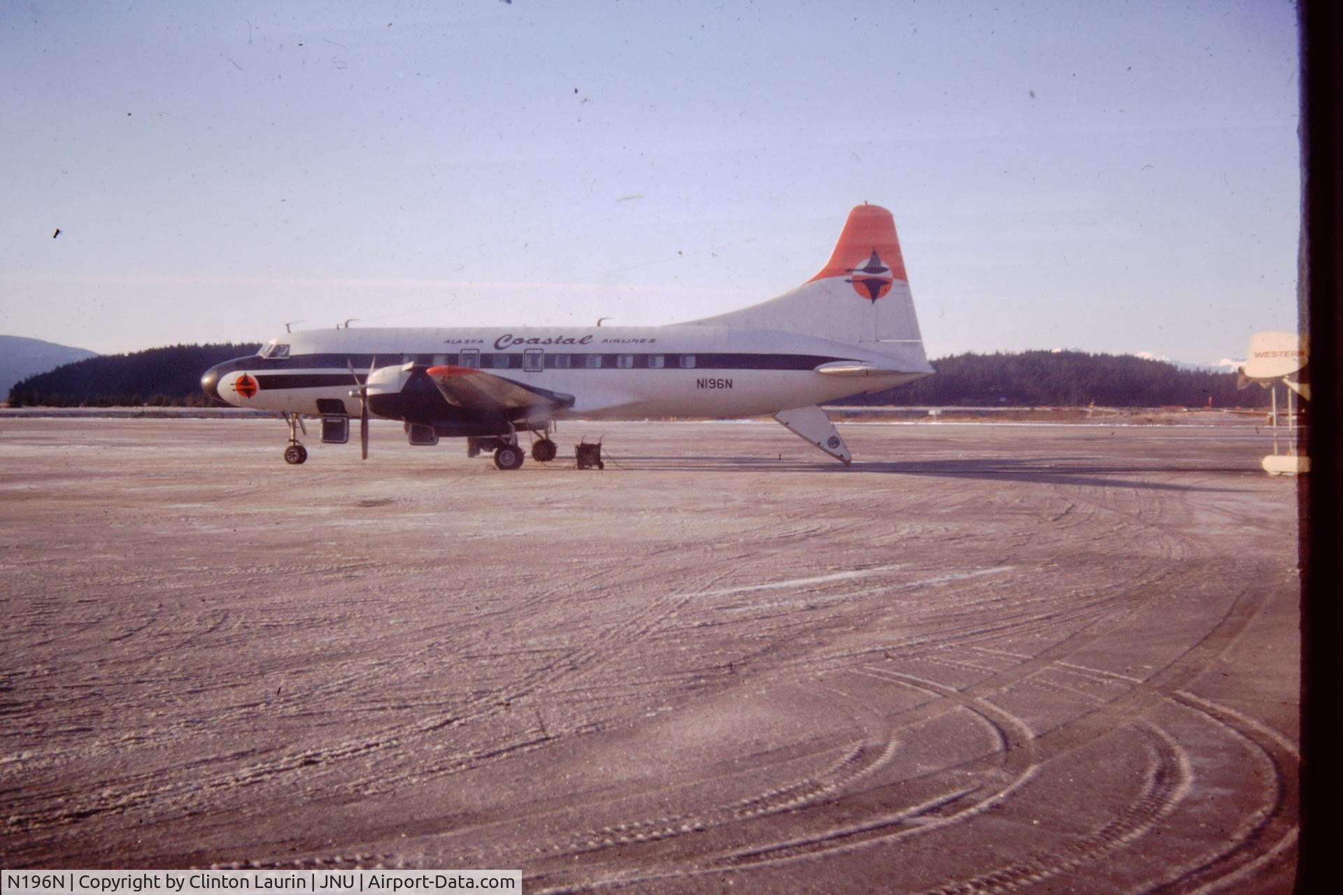 N196N, 1948 Convair 240-5 C/N 42, I snapped this photo in Juneau, AK (JNU) in late 1967 or early 1968.  Flown from SIT to JNU.