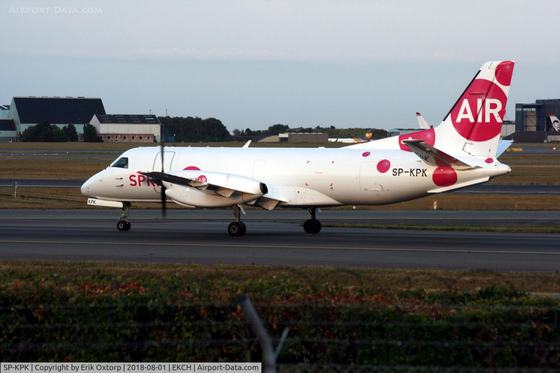 SP-KPK, 1985 Saab 340AF C/N 340A-026, SP-KPK landed rw 04L