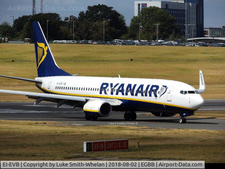 EI-EVB, 2011 Boeing 737-8AS C/N 34982, From Birmingham Airport