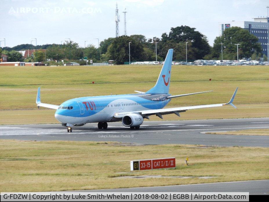 G-FDZW, 2011 Boeing 737-8K5 C/N 37254, From Birmingham Airport