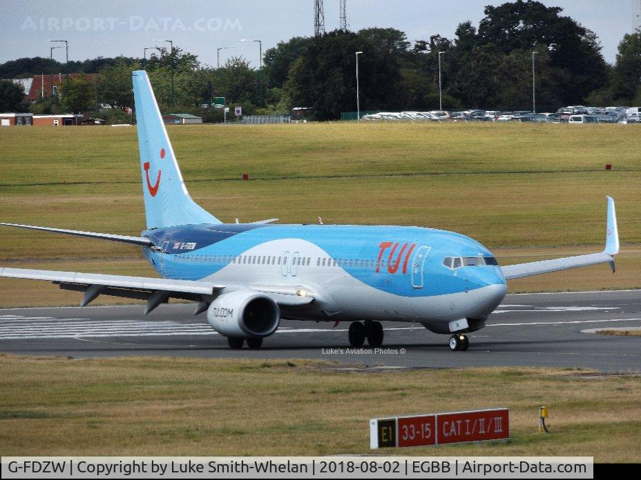 G-FDZW, 2011 Boeing 737-8K5 C/N 37254, From Birmingham Airport
